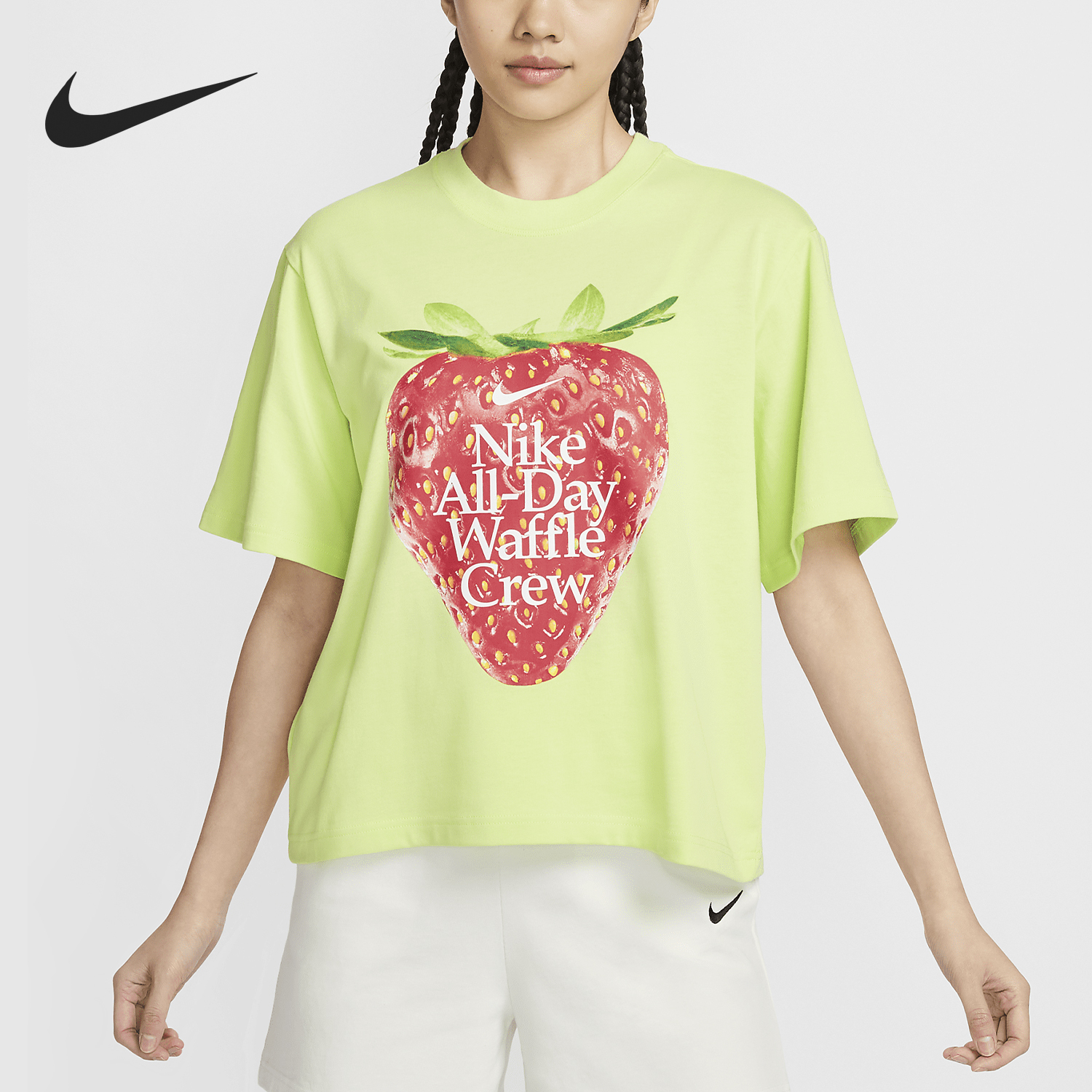 Nike Sportswear Women's Playful Pattern Sports Short Sleeve T-Shirt HQ1197-763