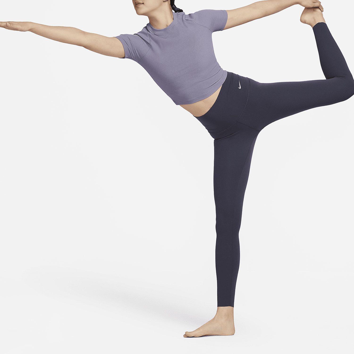 Nike New Women's Sports Ribbed Short Sleeve Top FN7468-509