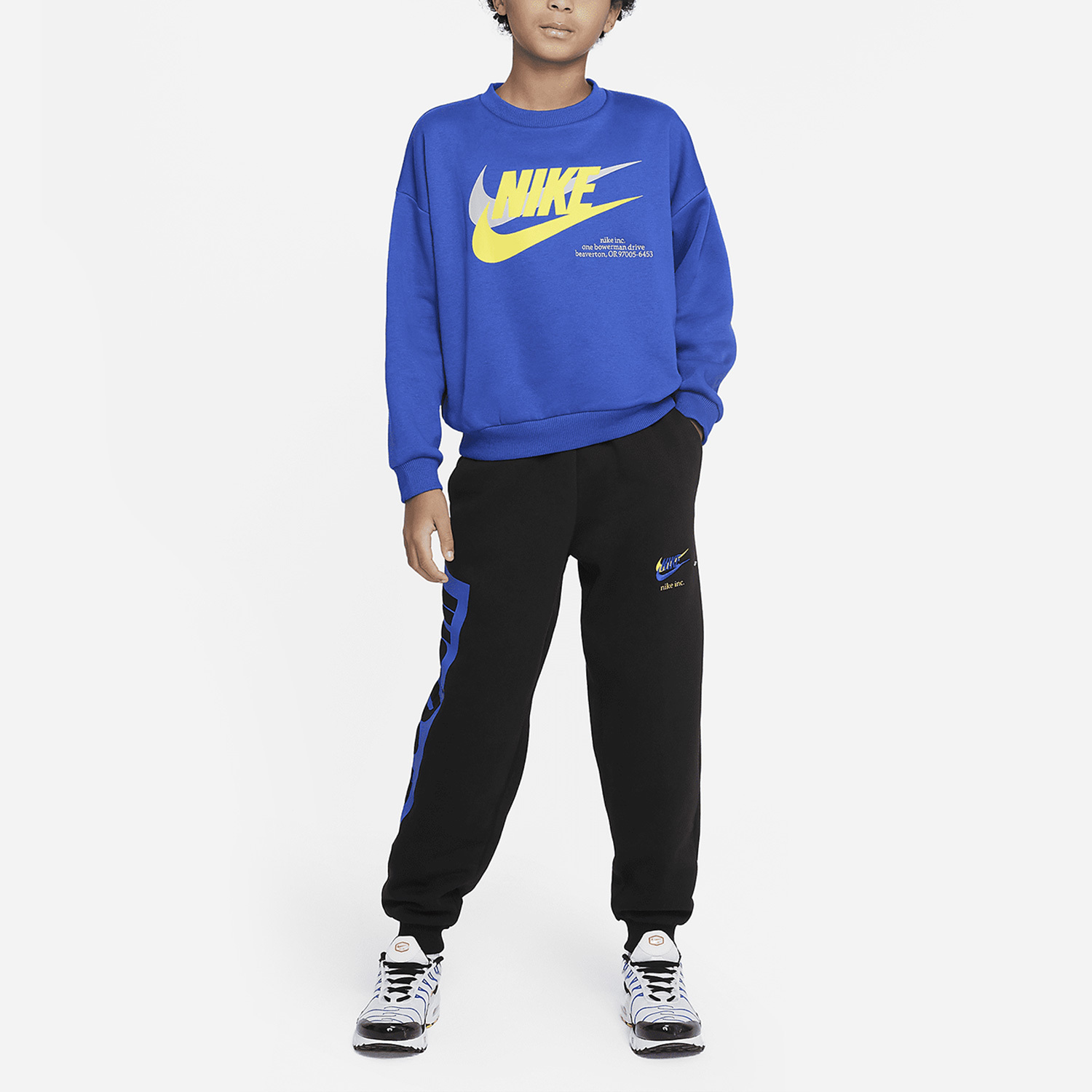 Nike New Season Big Kids Casual Loose Fleece Sports Hoodie DX5140-480