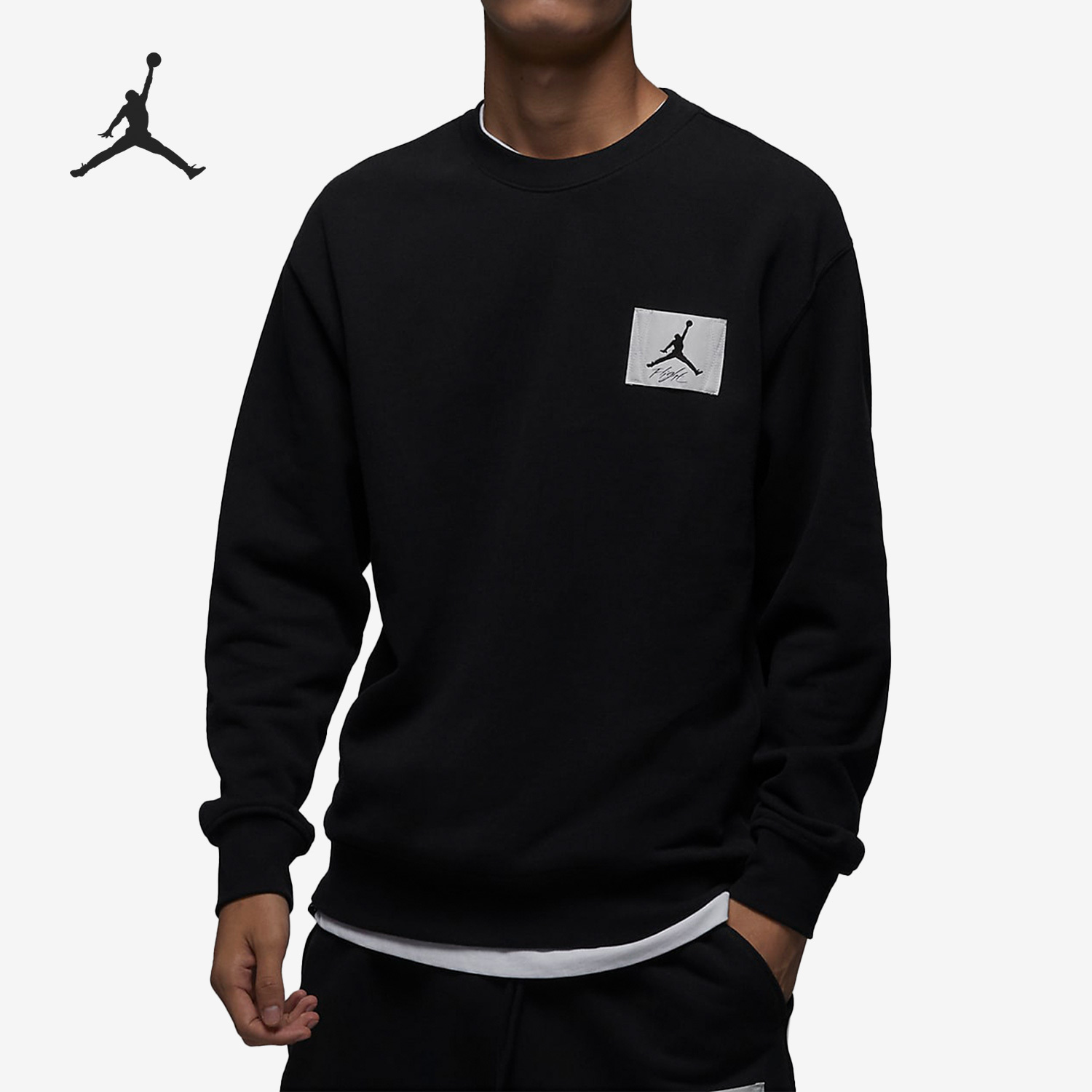 Nike Air Jordan Men's Fleece Warm-up Hooded Sweatshirt FB3910-010