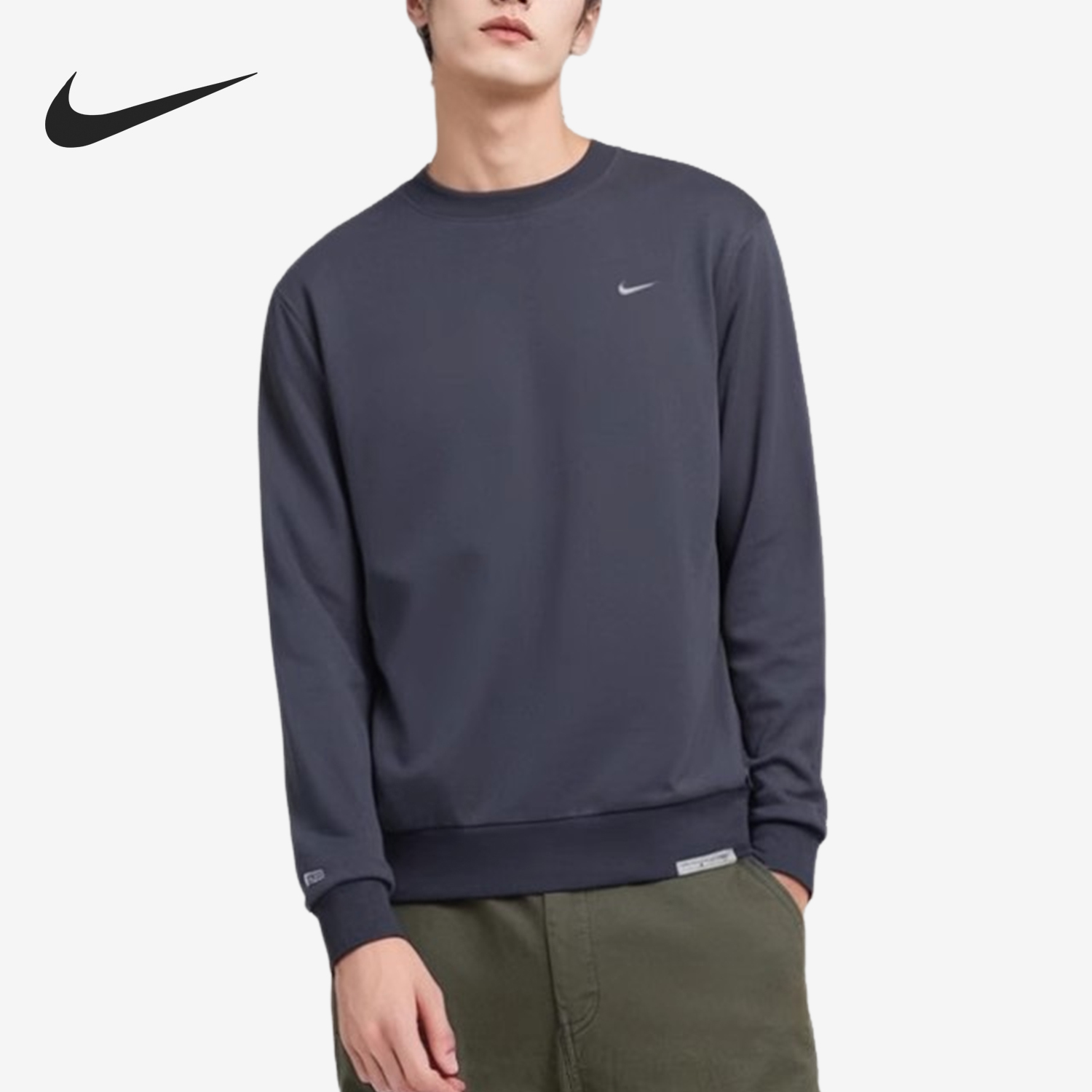 Nike New Men's Training Athletic Knit Round Neck Pullover Sweatshirt DQ5821-437