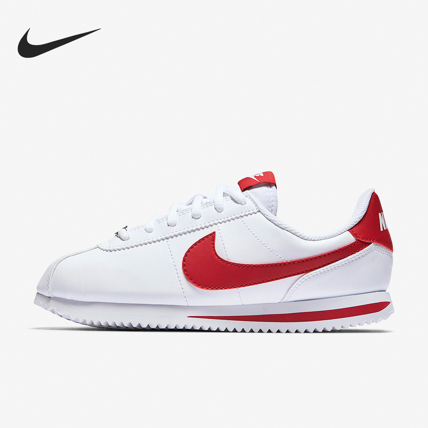 Nike CORTEZ LEATHER Girls GS Casual Shoes 904764-101
