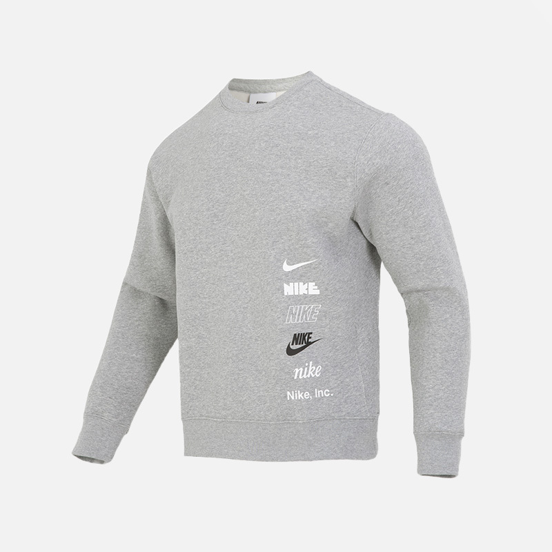 Nike This Season New CLUB BB Round Neck Men's Sports Hoodie DX0782-063