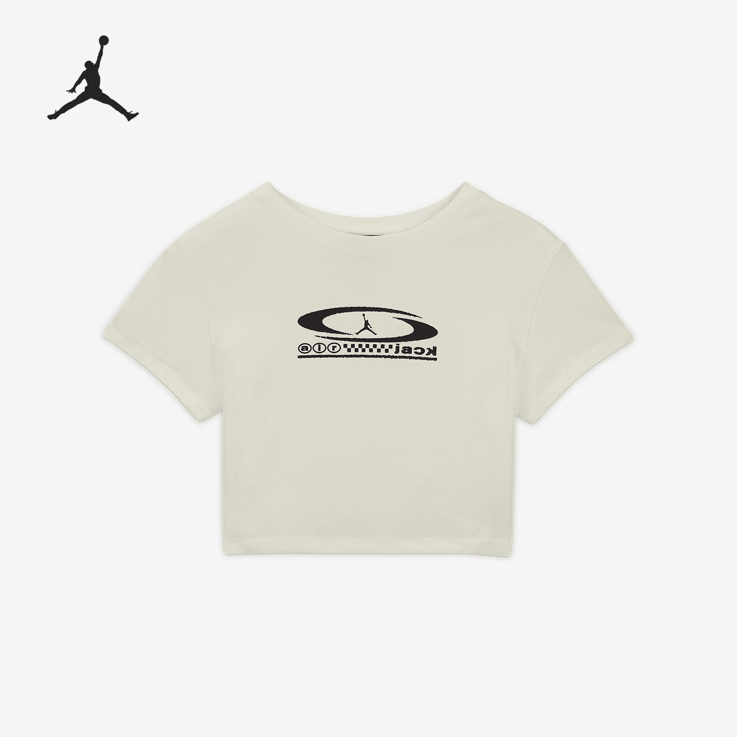 Nike Jordan Women's Short-Sleeved Round Neck Printed Knit T-Shirt FQ7806-133