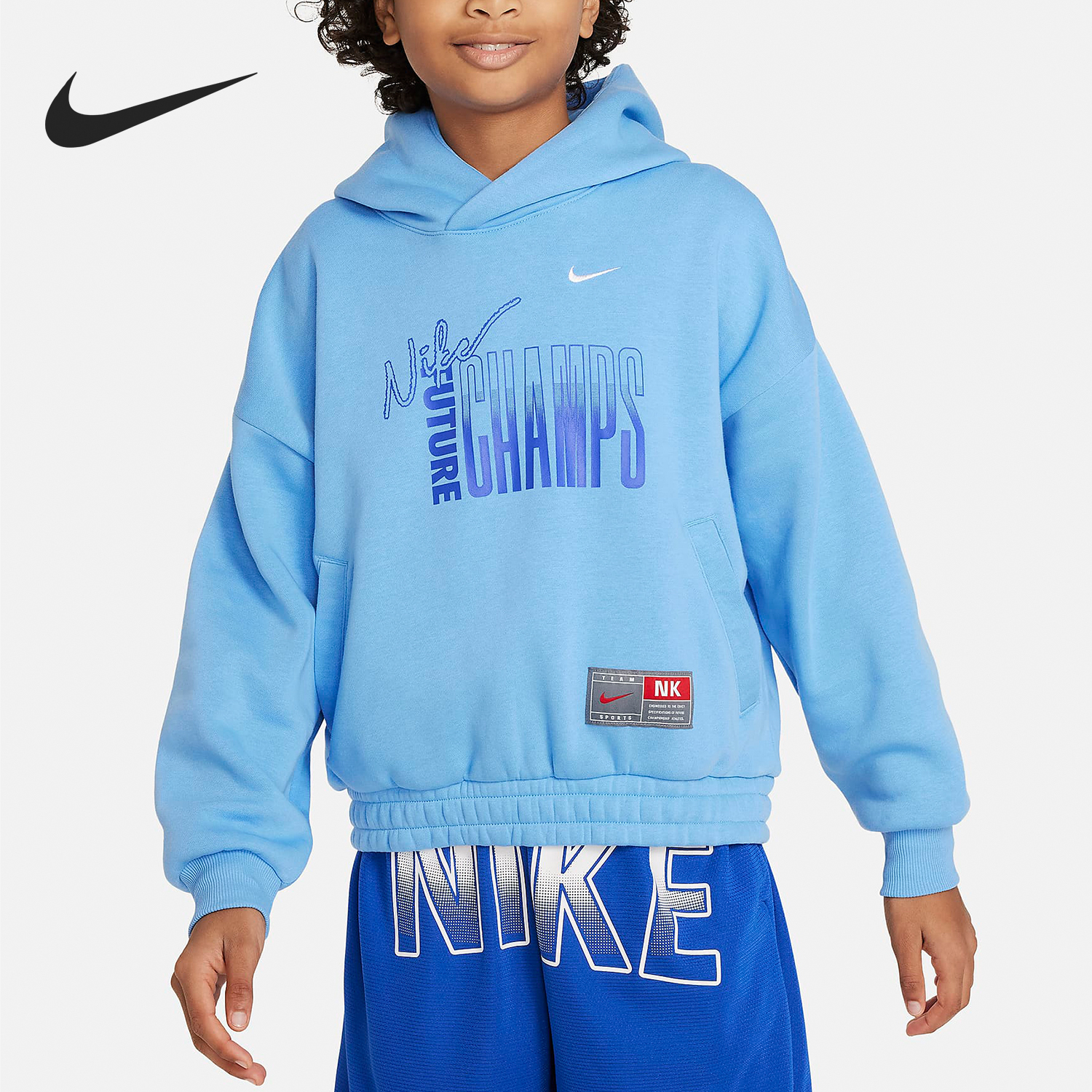 Nike Culture of Basketball Big Kids Fleece Hooded Sweatshirt FN8355-412