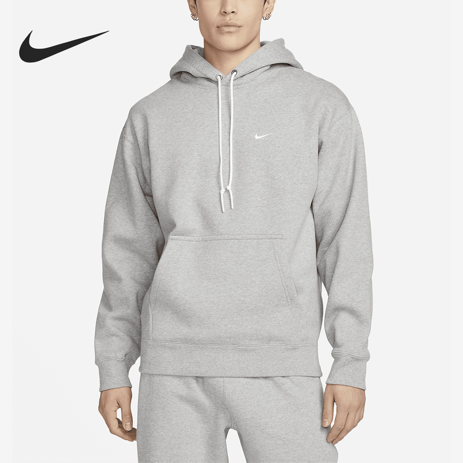 Nike New Season Men's Warm Fleece Lined Loose Hoodie DX1356-063