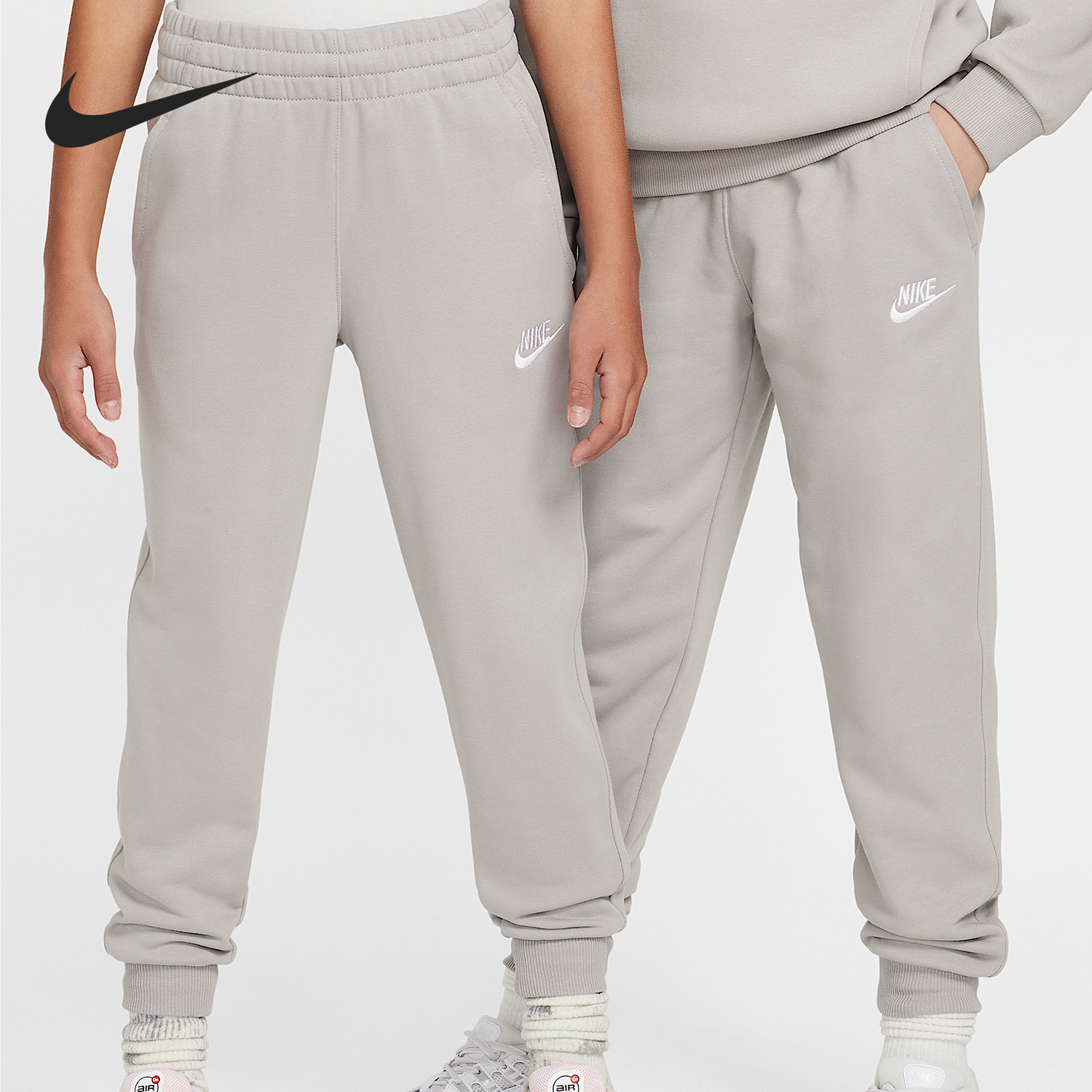 Nike Club Fleece Big Kids Casual Tapered Knit Pants FD3019-009