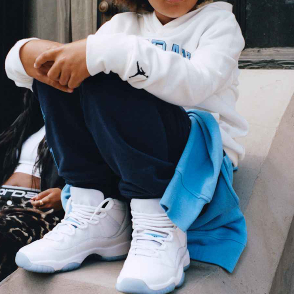 Nike JORDAN GS Girls' Mid-Top Fashion Shock Absorption Sports Shoes 378038-104