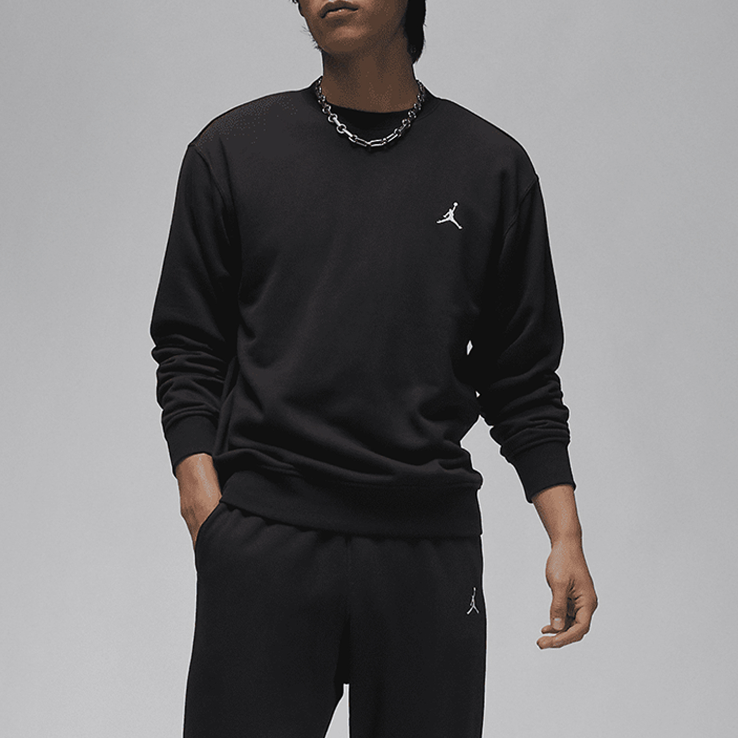 Nike Jordan Essentials Men's Round Neck Sports Hoodie FQ1865-010