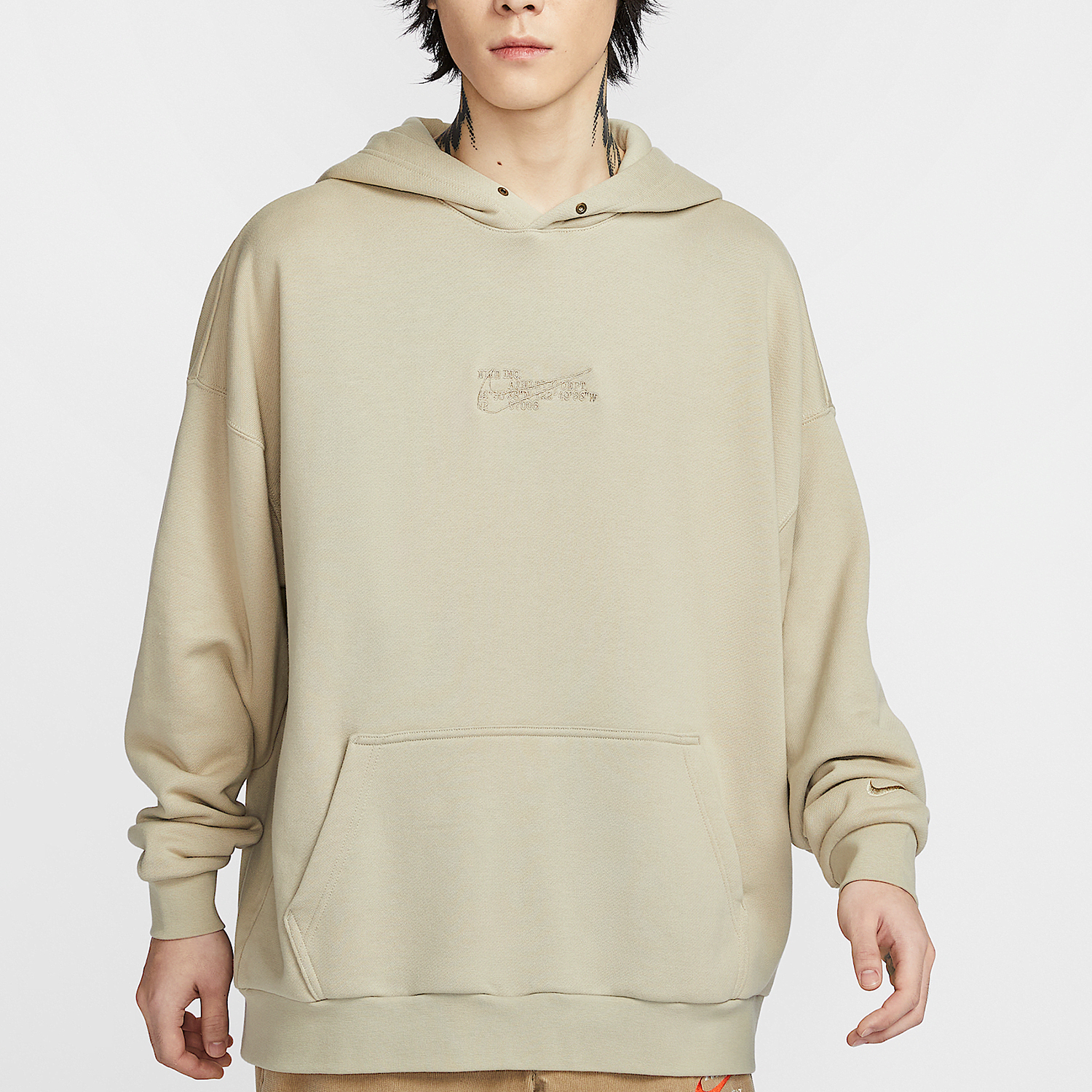 Nike New Men's Oversize Windbreaker Hooded Sweatshirt HV4722-251