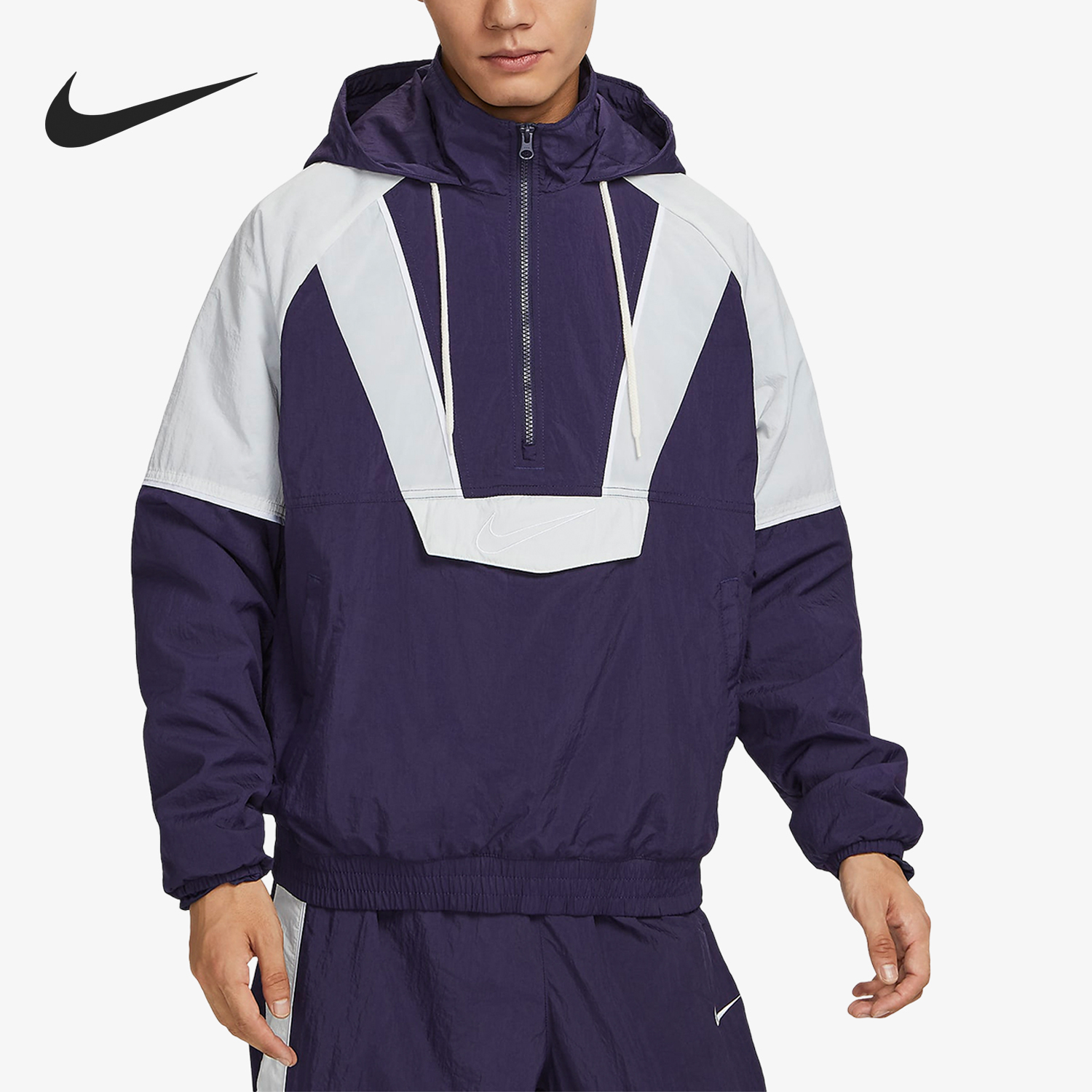 Nike New Men's Fashion Loose Woven Hooded Sports Jacket FB7114-555
