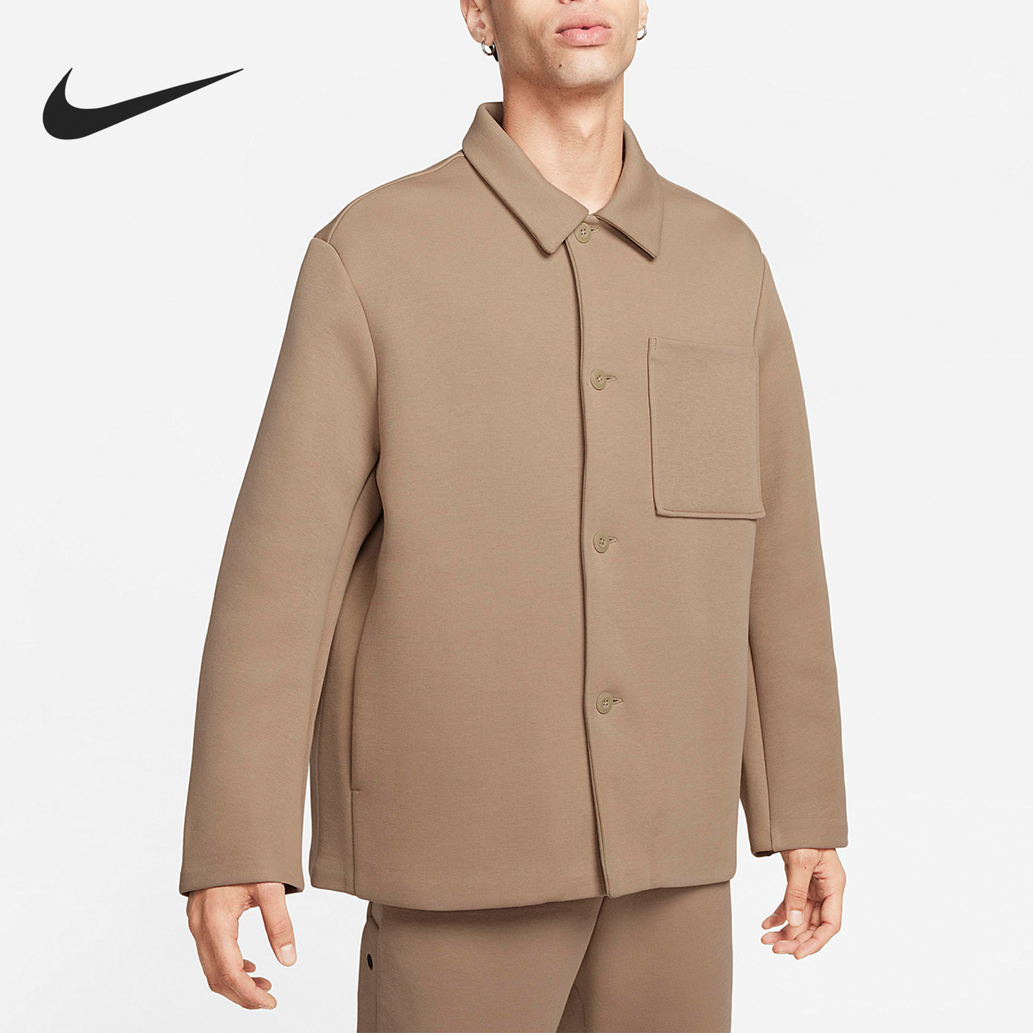 Nike New Men's Warm Loose Single-breasted Casual Jacket FB8168-247