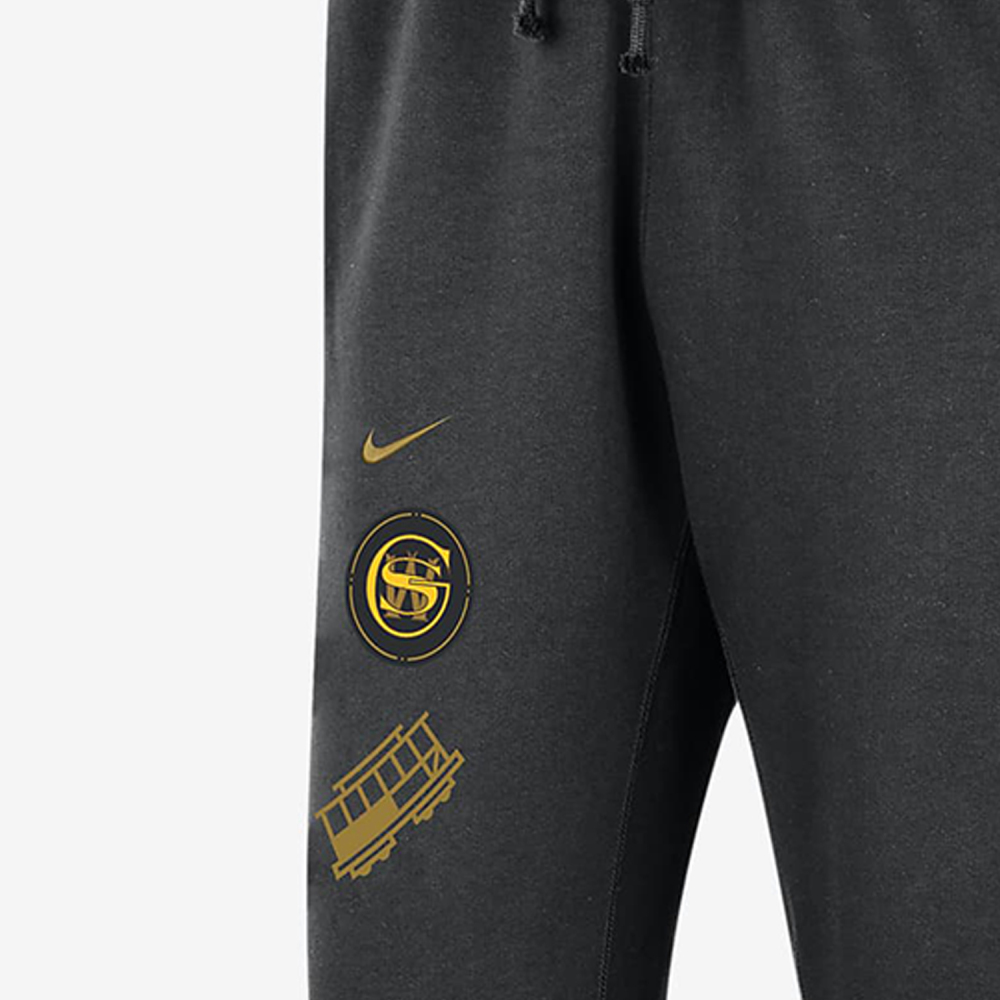 Nike New Season Men's Golden State Warriors Team Drawstring Sports Pants FB4485-010