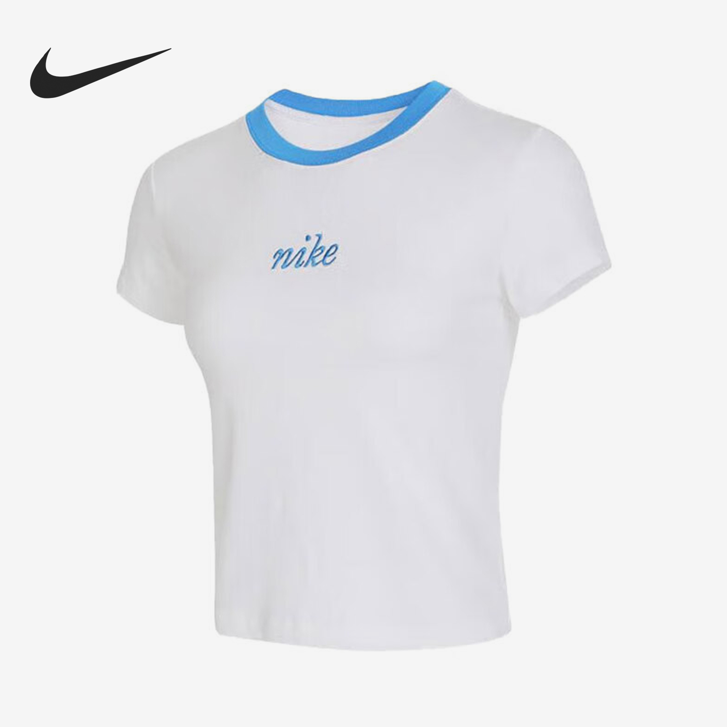 Nike New Season Women's Simple Breathable Sports Casual Short Sleeve HF8820-100