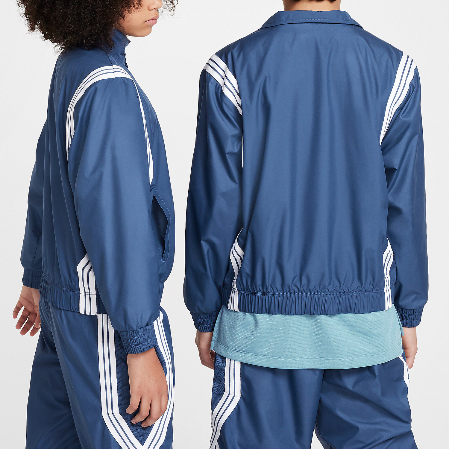 Nike Autumn New Season Big Children's Woven Waterproof Training Sports Jacket FZ5233-461