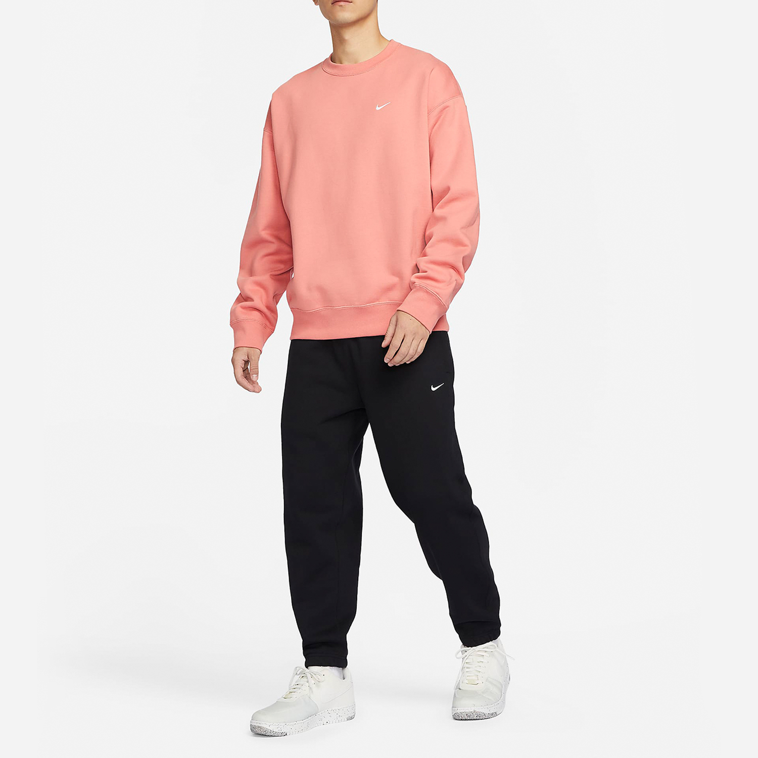 Nike New Season Men's Simple Casual Fleece Round Neck Sweatshirt DX1362-618