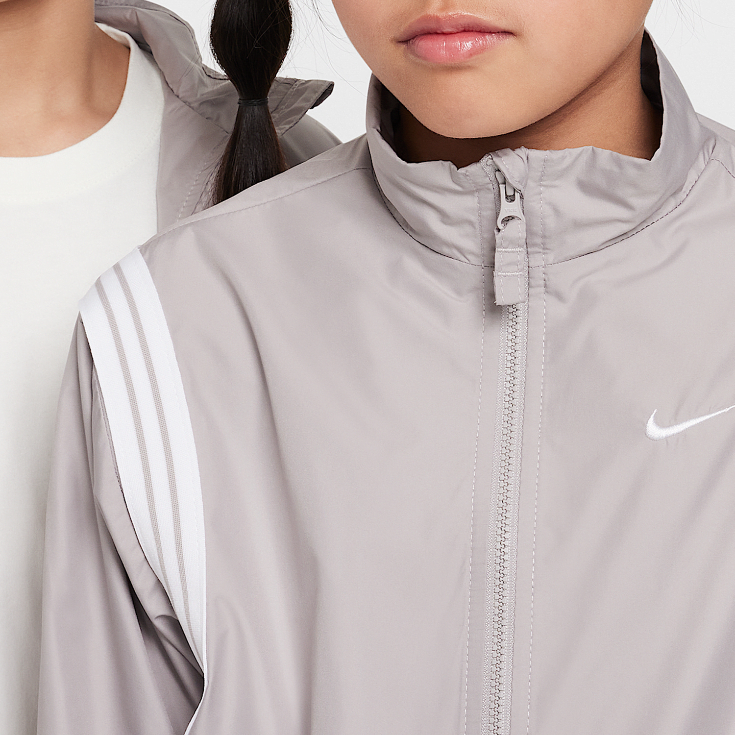 Nike 2025 New Big Kids Sports Fitness Stand Collar Jacket FZ5233-009