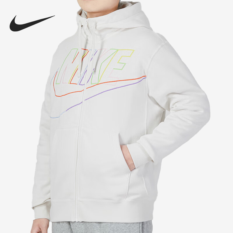 Nike Spring New Men's Full-length Zip-up Fleece Jacket DX0536-030