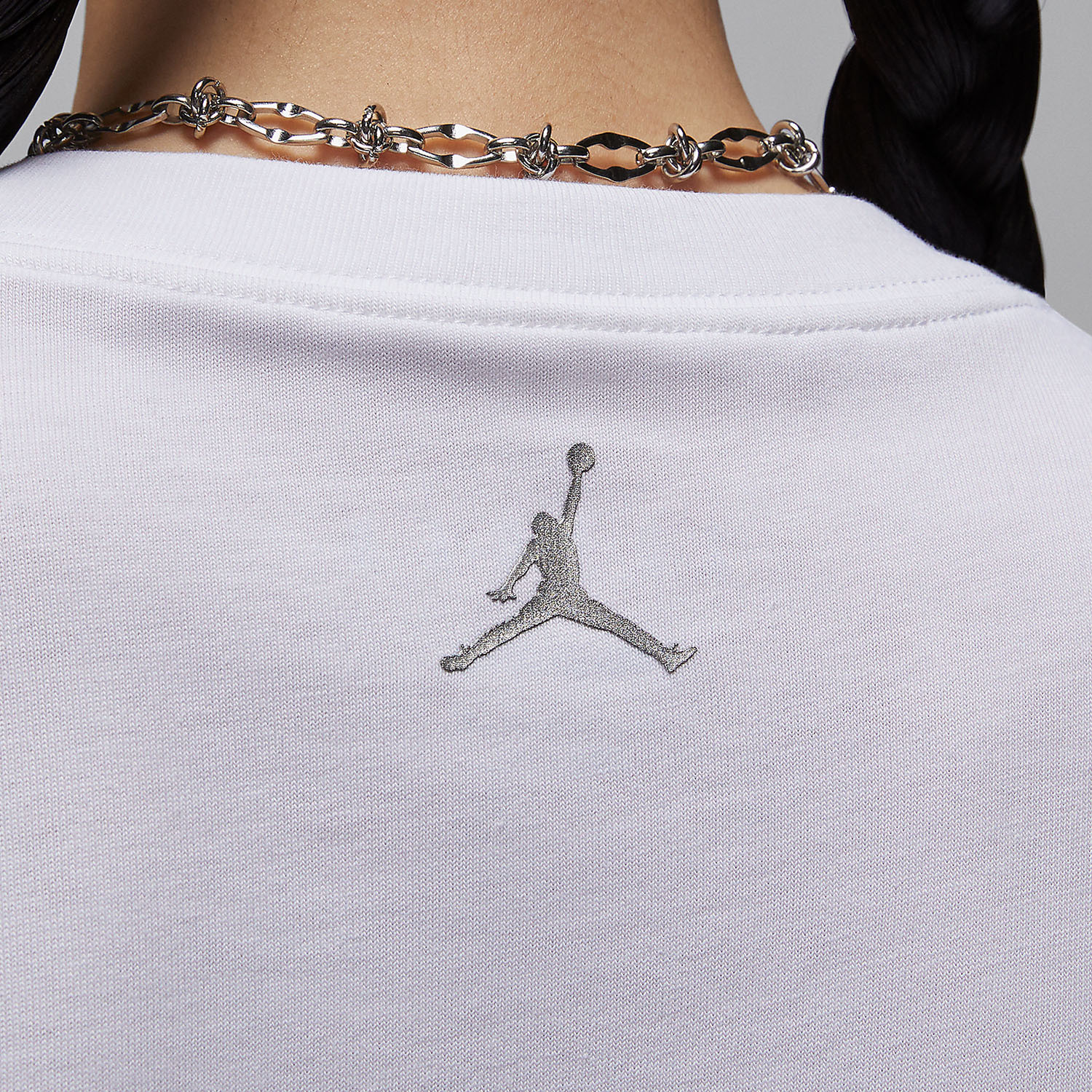 Nike JORDAN Women's Loose Round Neck Casual Short Sleeve T-shirt HM4904-100