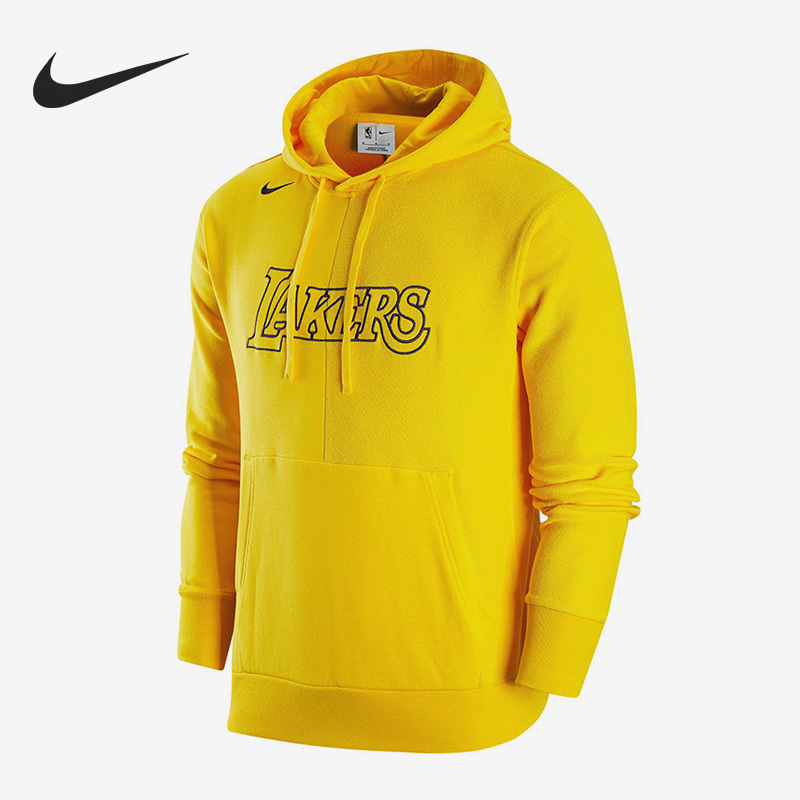 Nike Lakers NBA Men's Knitted Hooded Sports Hoodie DR9315-728