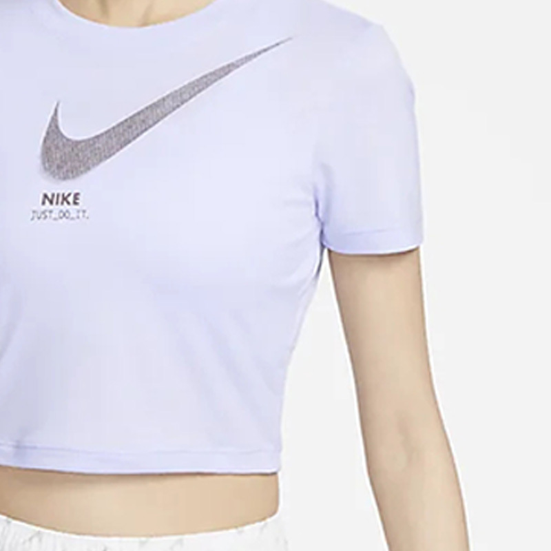 Nike's new season women's breathable sports slim fit short T-shirt DZ3750-536