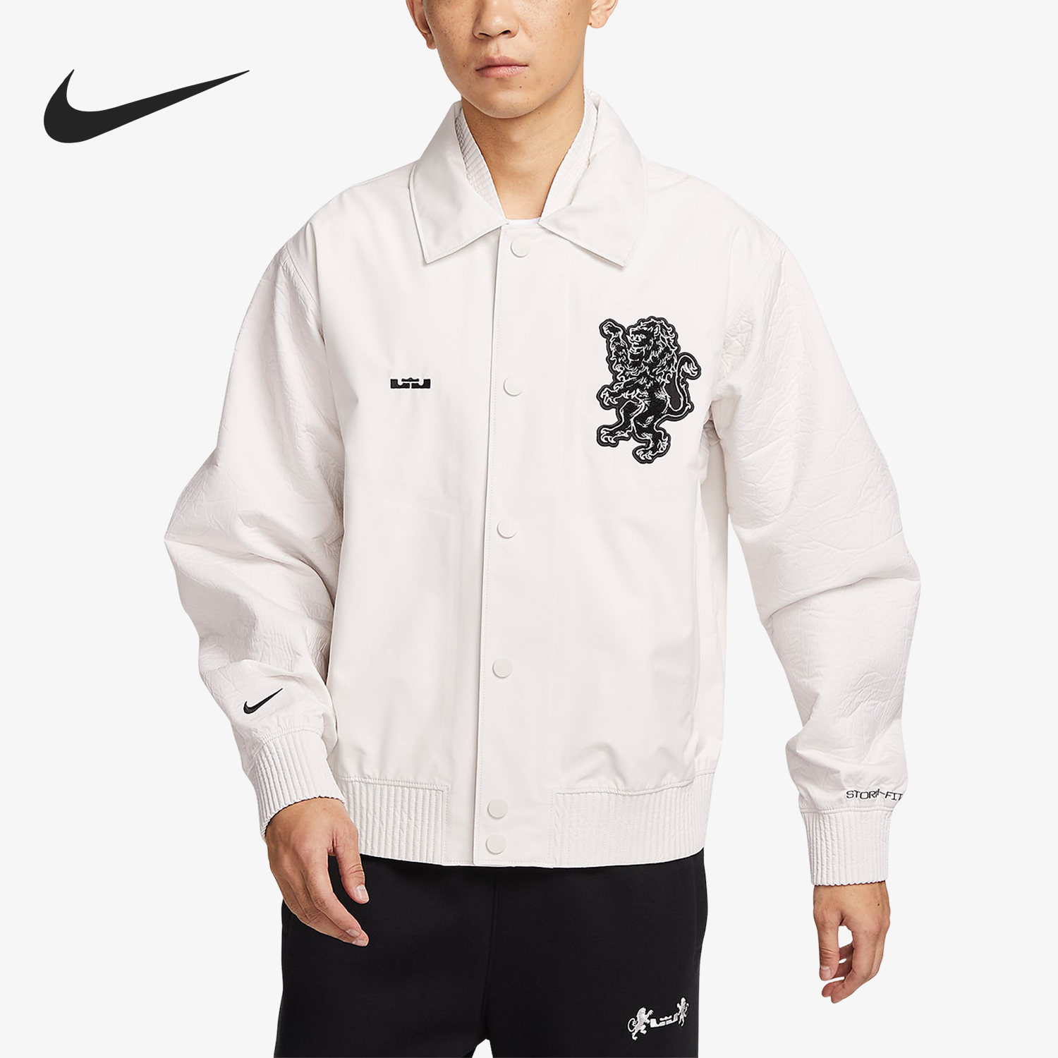 Nike 2025 Men's Embroidered Collar Windproof Casual Sport Jacket FB7126-030
