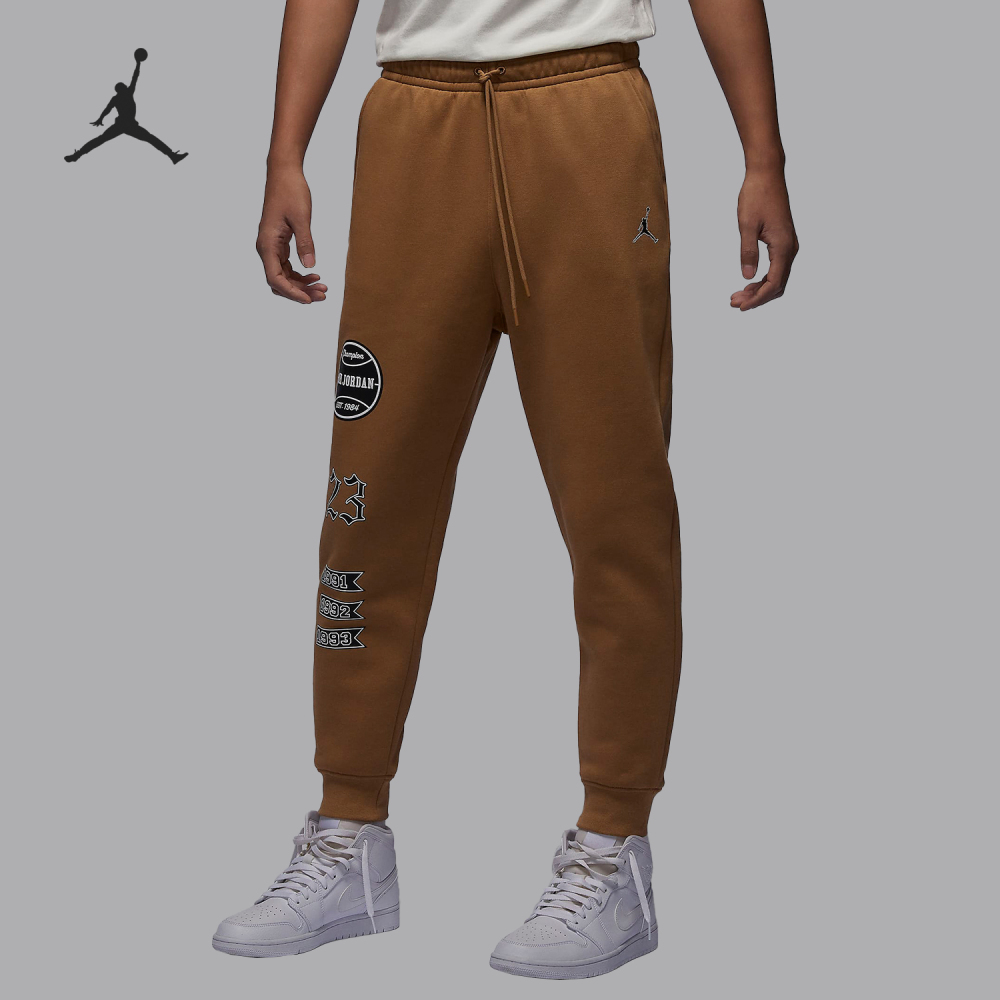 Nike JORDAN Men's Knitted Fleece Drawstring Sports Long Pants FN4620-231