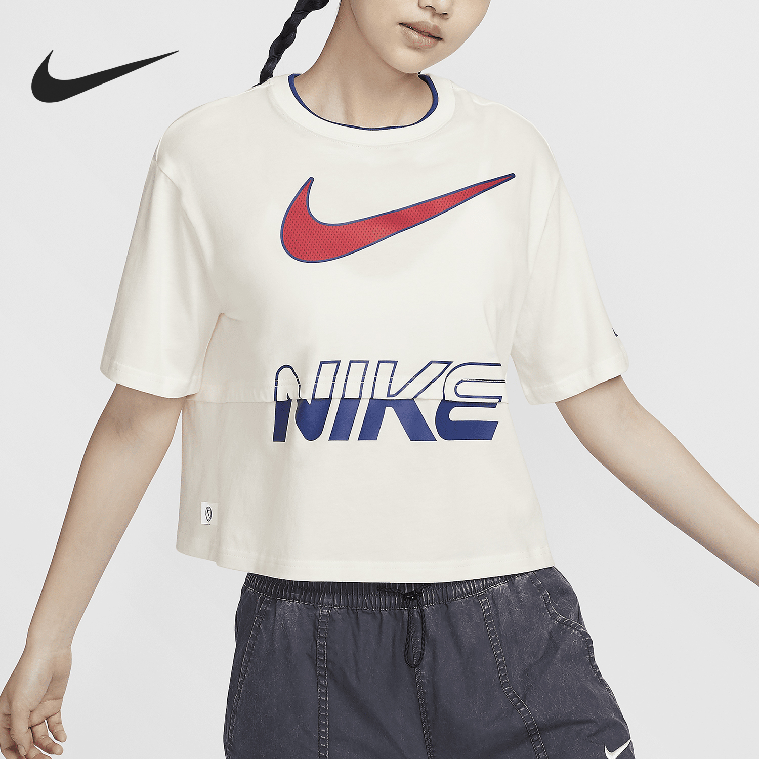 Nike Sportswear Women's Loose Casual Short Sleeve Top HF6291-133