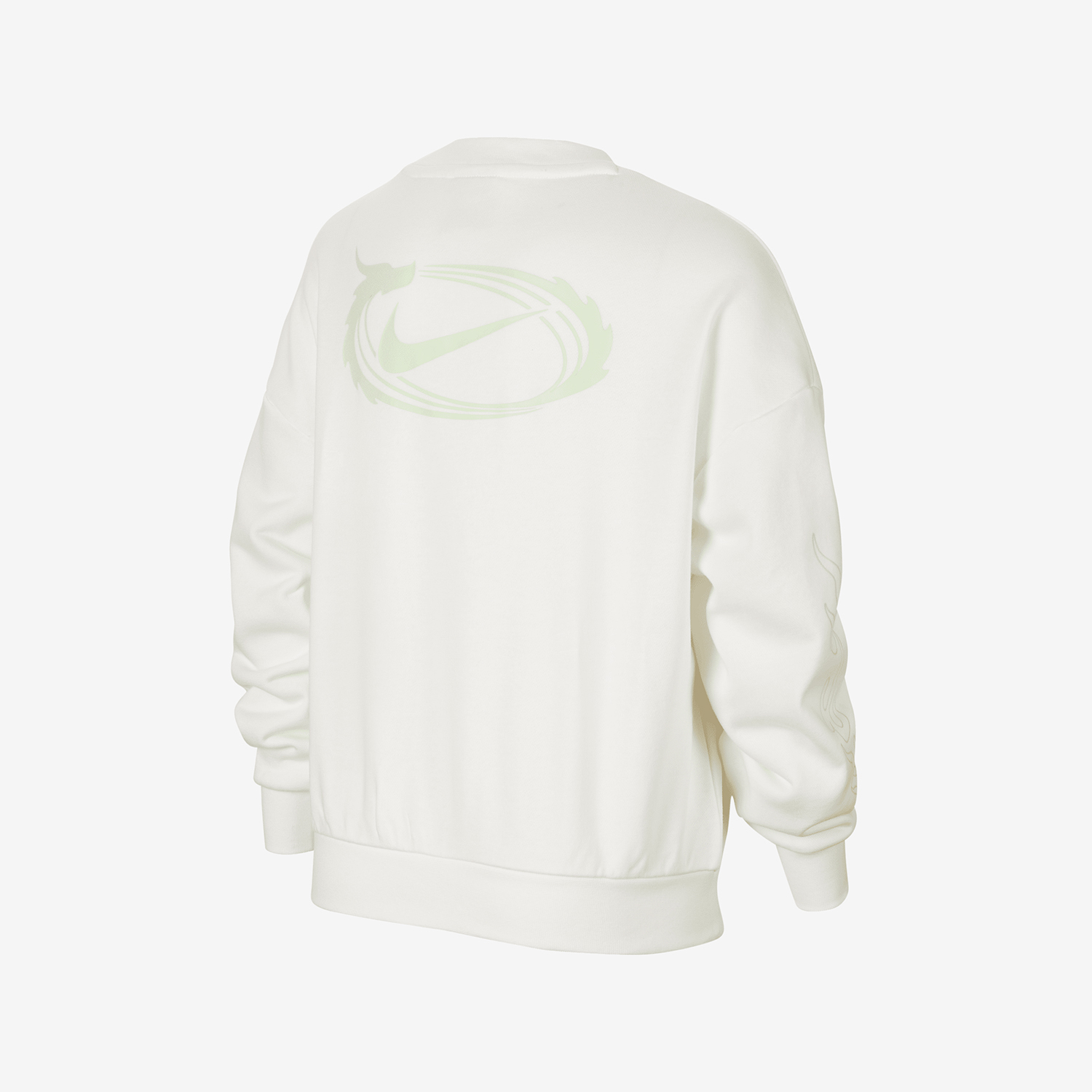 Nike Sportswear Big Kids New Loose Round Neck Hooded Sweatshirt FZ6561-133