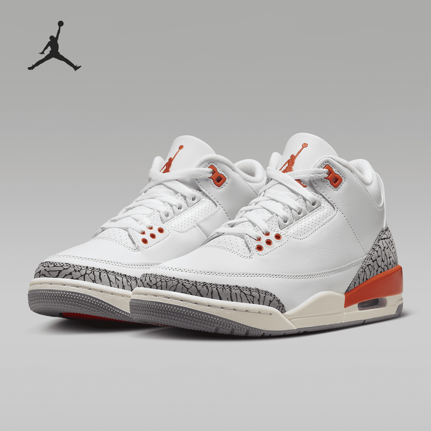 Nike Air Jordan 3 Retro Women's Shock Absorbing Sport Shoes CK9246-121