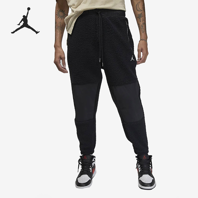 Nike Air Jordan Men's Fleece Lined Faux Sheepskin Long Pants DV1570-010