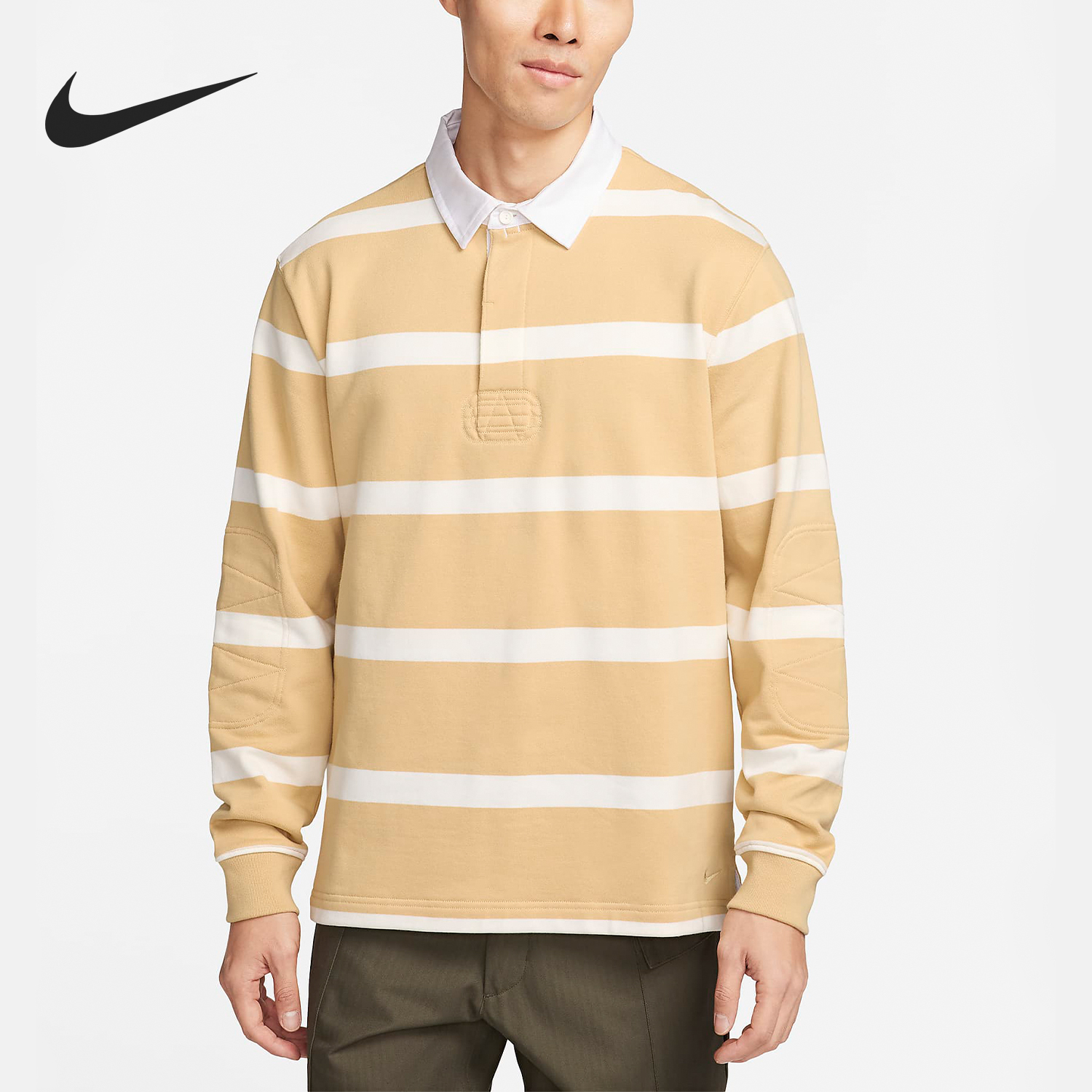 Nike Spring Men's Collar Loose Casual Sports Long Sleeve Sweatshirt FN3123-252