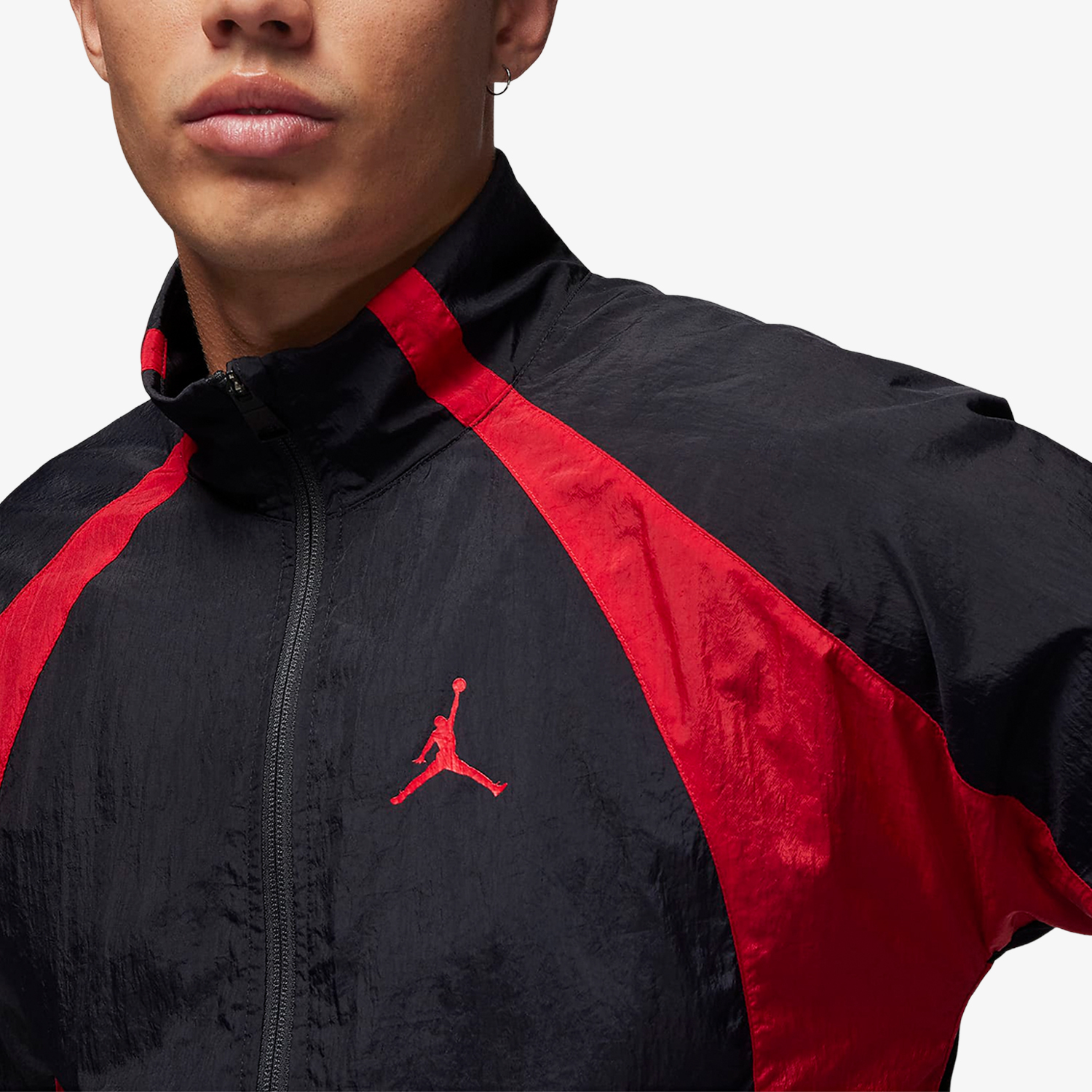 Nike JORDAN Men's Trendy Patchwork Woven Jacket DX9368-013