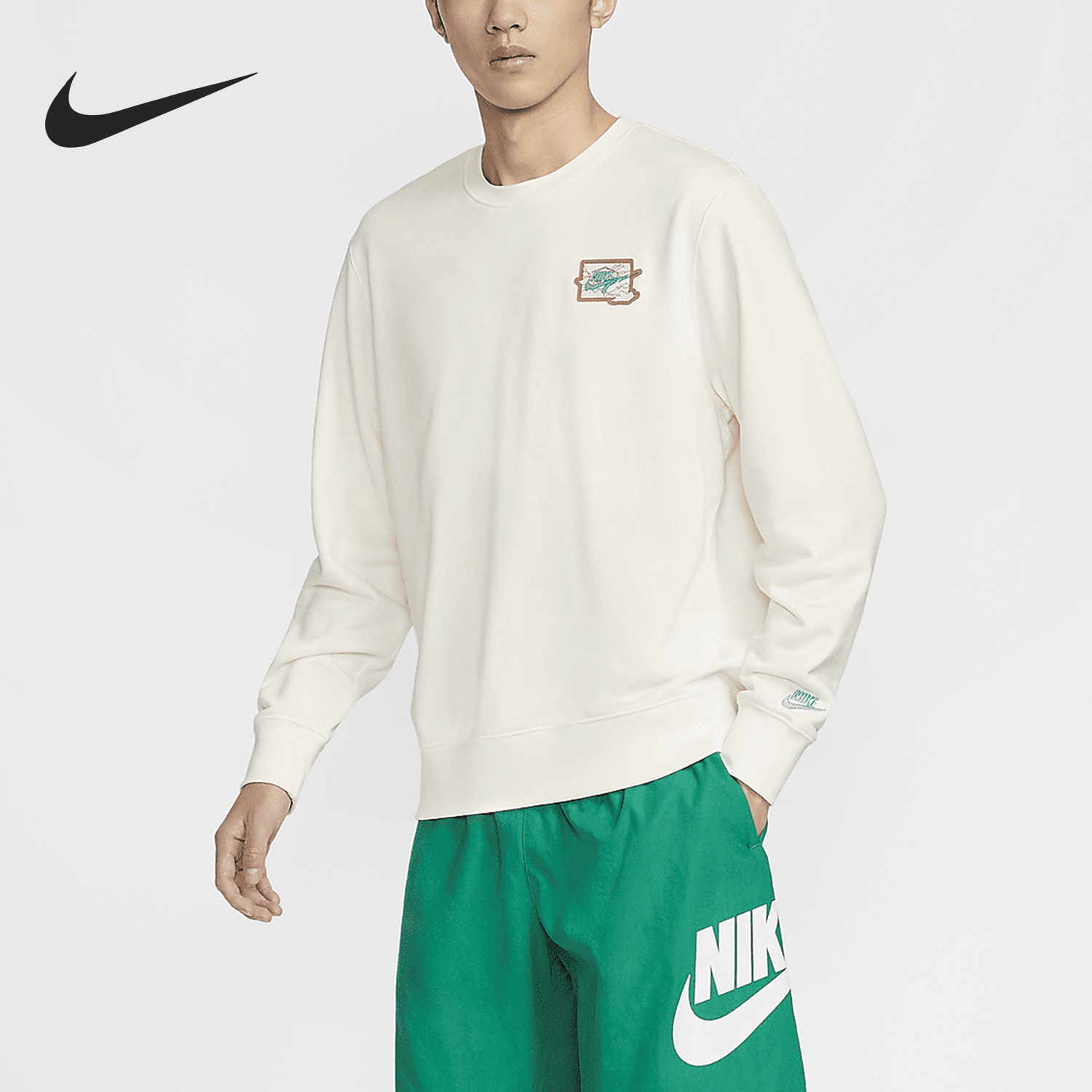 Nike New Men's Casual Round Neck Lightweight Fashion Sweatshirt FZ0765-133