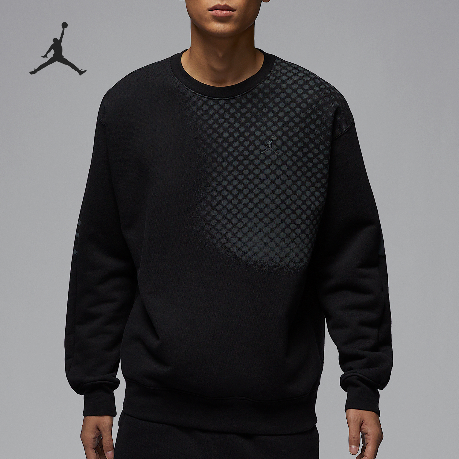 Nike JORDAN Men's Loose Sports Warm-up Sweatshirt HQ8826-010