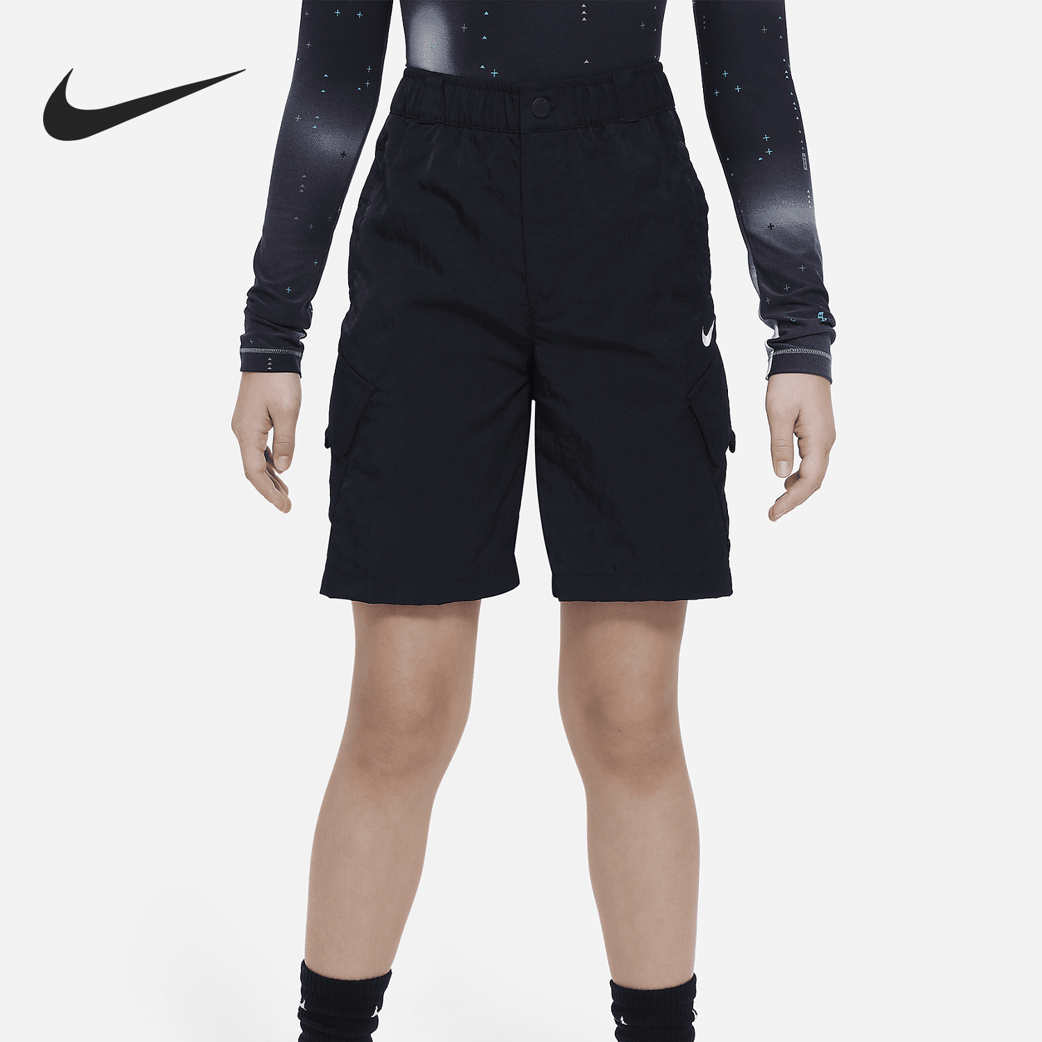 Nike Outdoor Play Kids' Woven Workwear Zipper Shorts FB1326-010