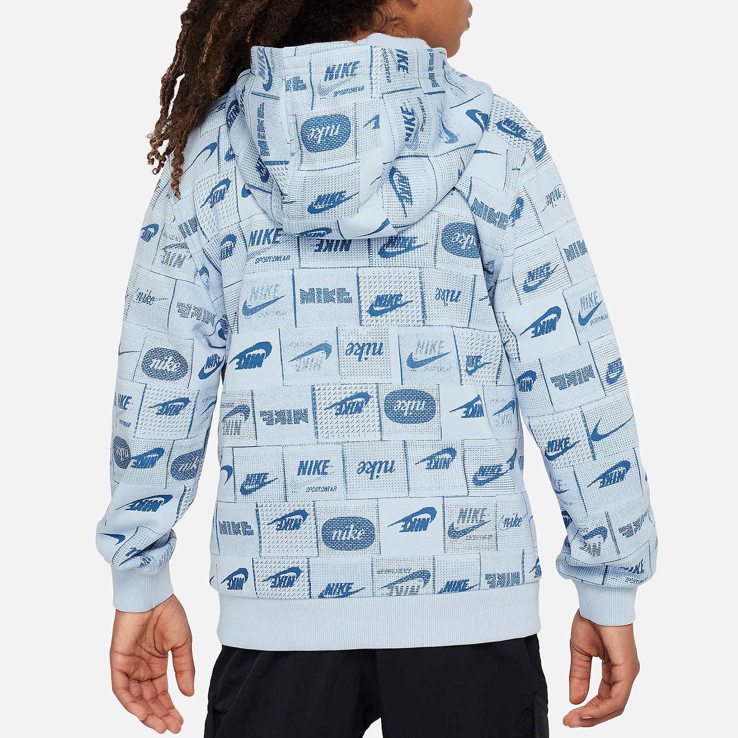 Nike Sportswear Big Kids Thin Fleece Sports Hooded Sweatshirt FN8741-440