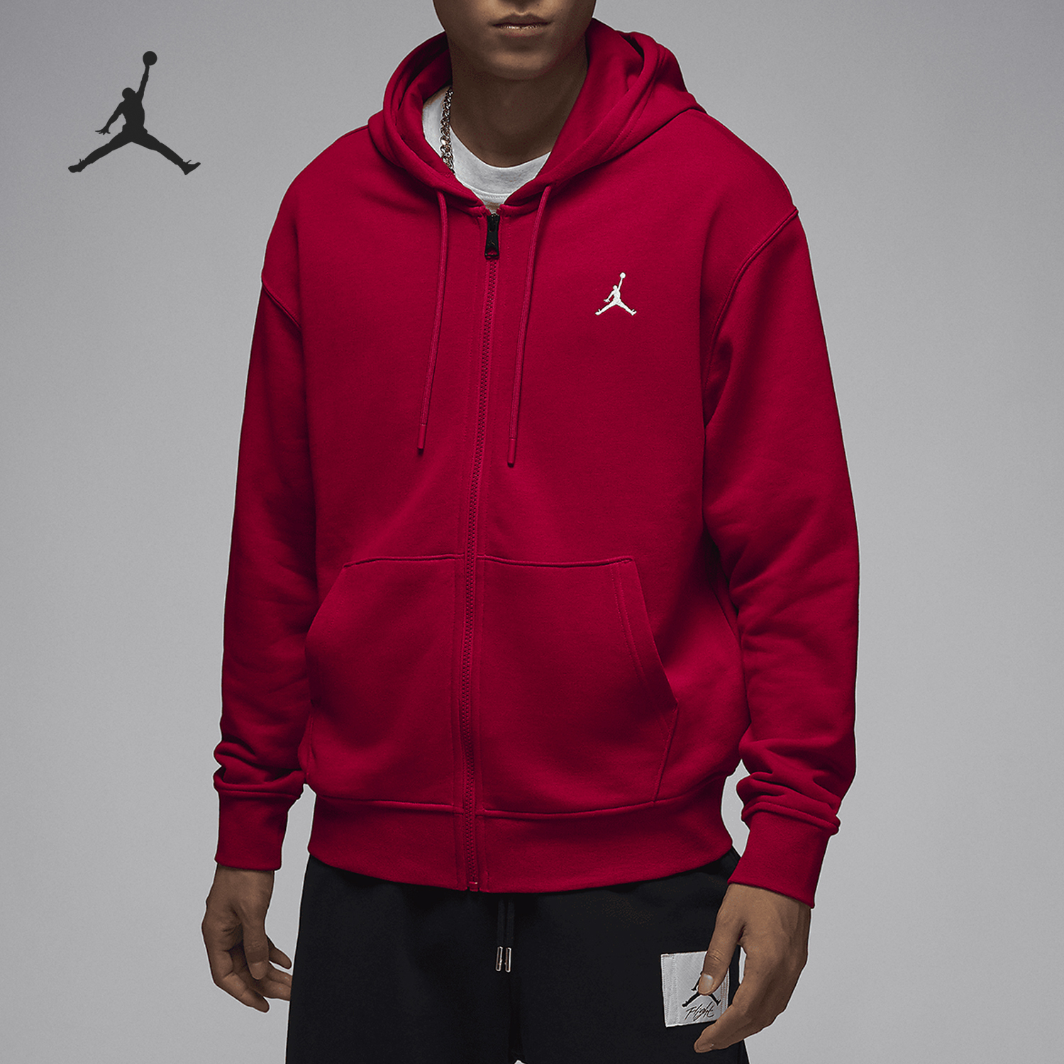 Nike JORDAN Men's Full length Zipper Open Knitted Jacket FQ1867-687