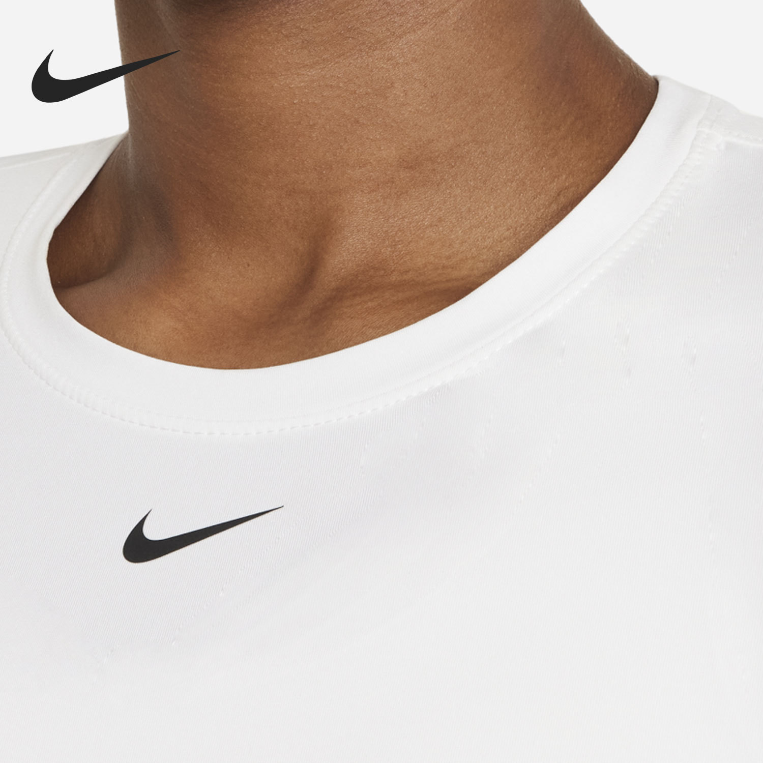 Nike Women's Round Neck Breathable Elastic Training Sports Short Sleeve T-shirt DD0627-100