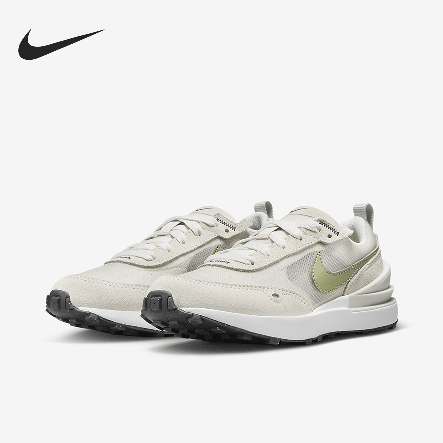 Nike Waffle One Big Children's Breathable Sports Running Shoes DC0480-012