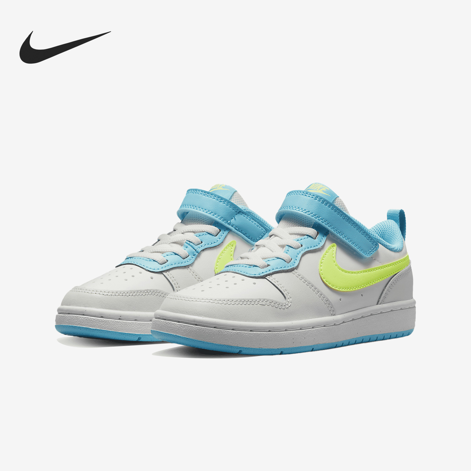 Nike's new women's GS children's casual sports Velcro board shoes BQ5451-122