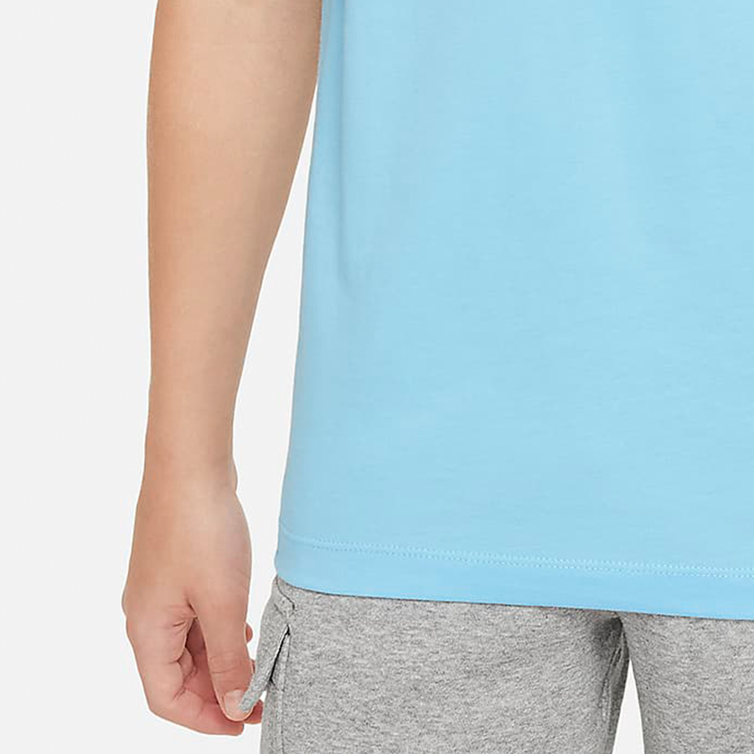 Nike Spring New Big Kids Knitted Breathable Round Neck Short Sleeve T-shirt FN9616-407
