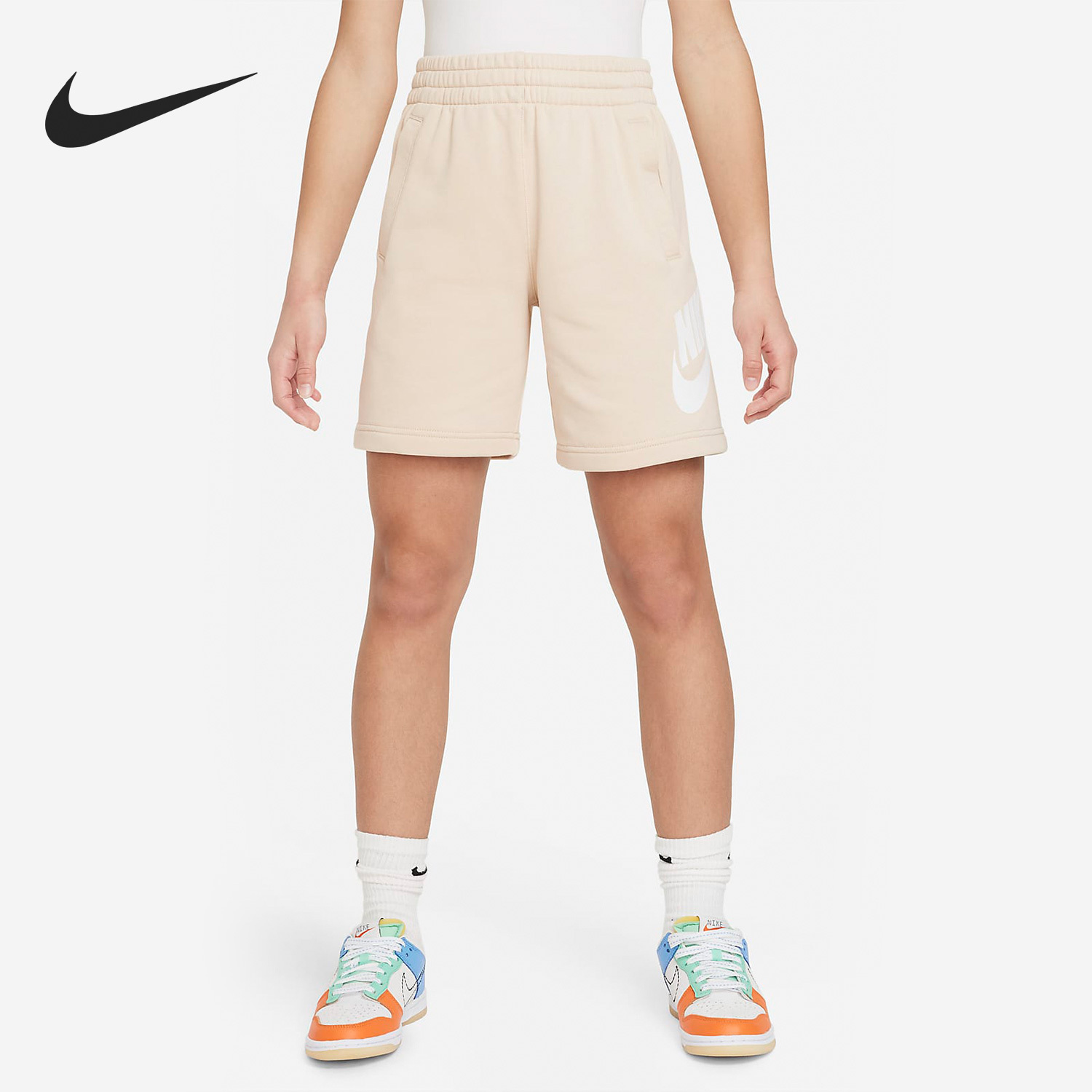 Nike New Season Big Kids' Casual Knit Thin Fleece Sport Shorts FD2997-126