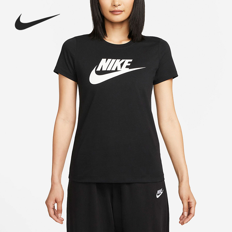 Nike Summer New Women's Breathable Simple Sports Short Sleeve T-Shirt DV6095-010