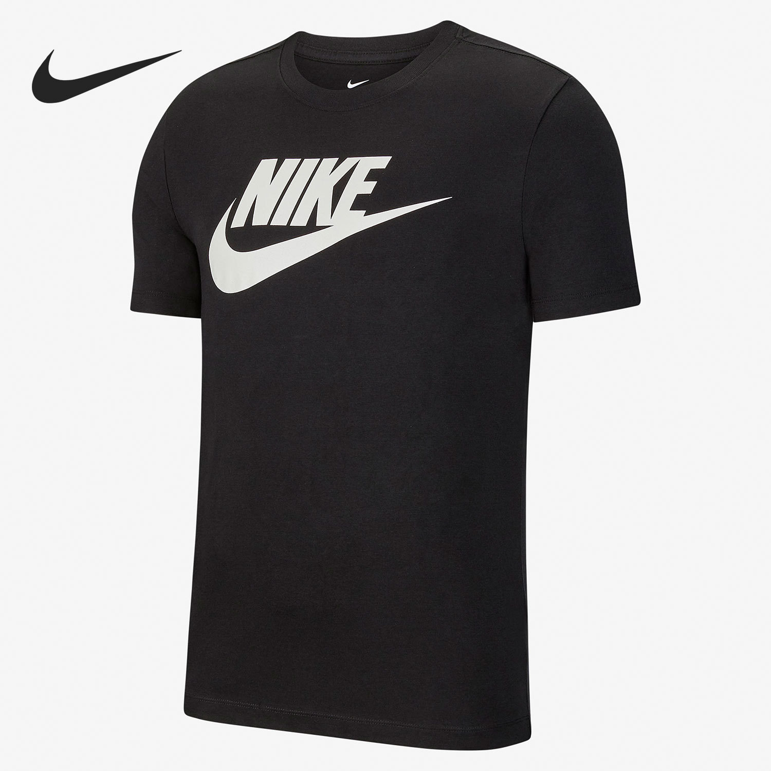 Nike Men's Big LOGO Round Neck Breathable Casual Sports Short-Sleeve T-Shirt BV0629-010