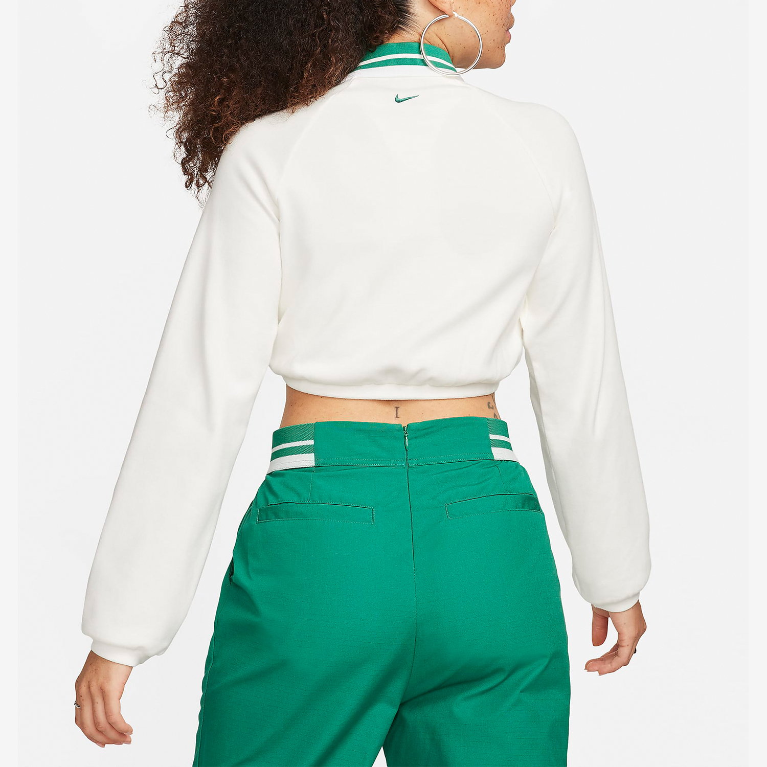 Nike New Season Women's Long Sleeve Short Top Collar Shirt FN1881-133
