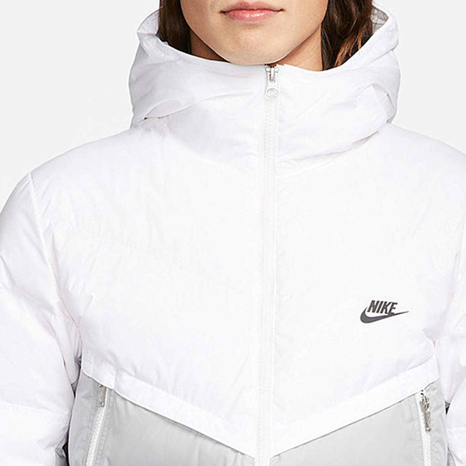 Nike Winter Men's Patched Hooded Fashion Warm Down Jacket DV1132-100