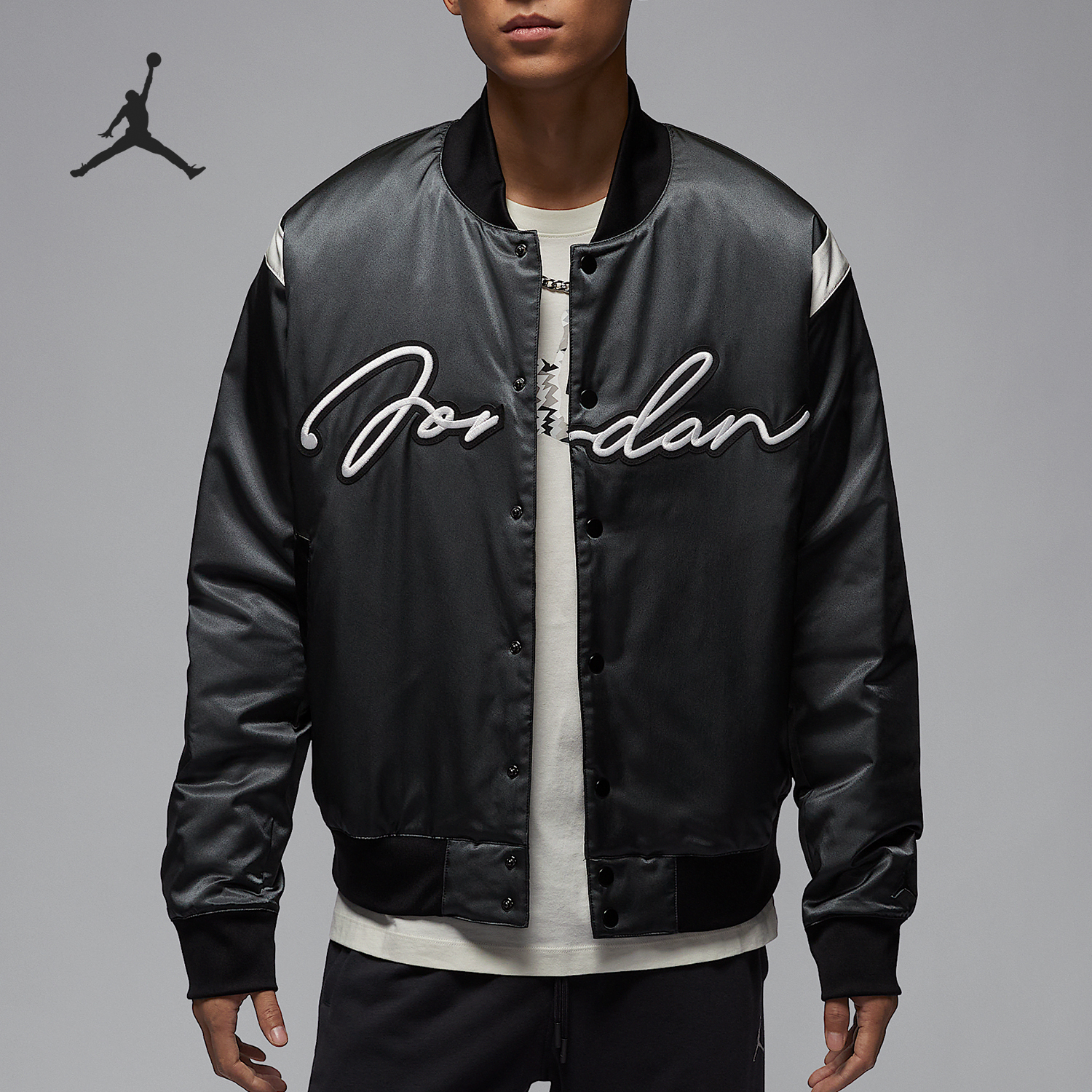 Nike JORDAN Men's Patched Warm Stand Collar Jacket HF9298-045