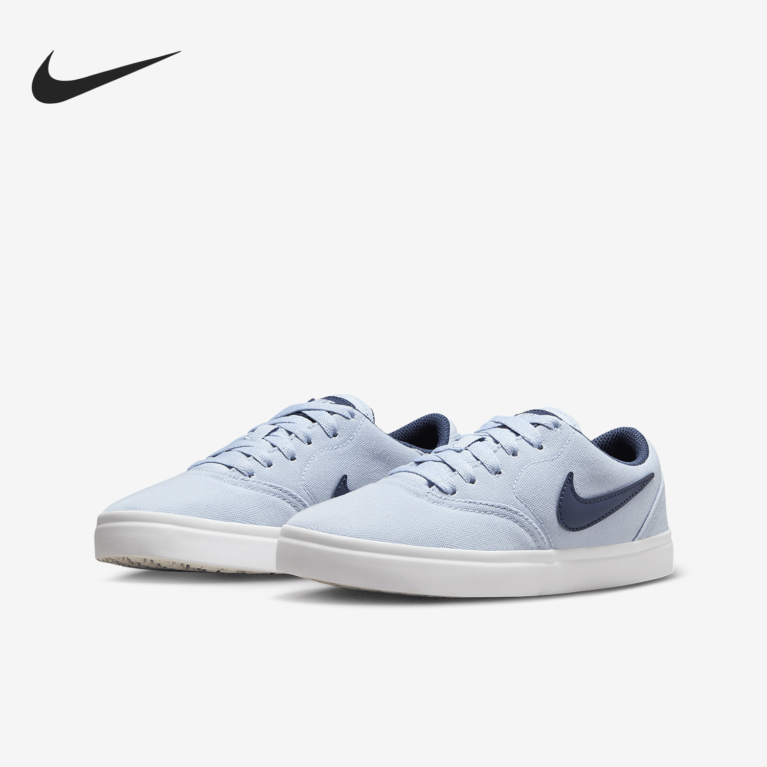 Nike SB Check CNVS GS Girls Big Kids Shock Absorption Skate Shoes 905373-407