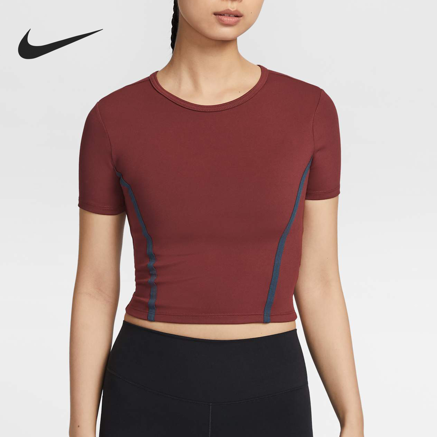 Nike New Summer Women's Short Sports Yoga Casual Short Sleeve HQ4999-619
